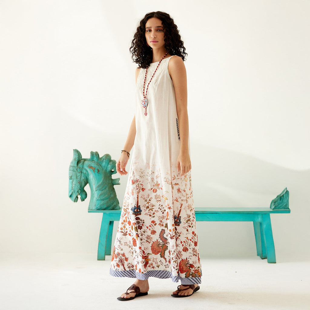 Rehana Cutaway Maxi Tent Dress
