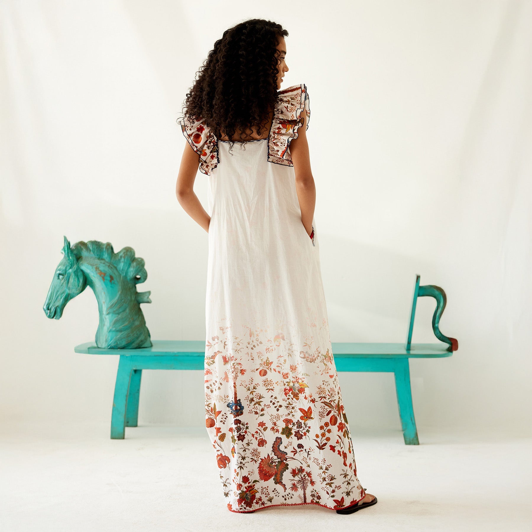 Lara Ombre Ruffle Sundress