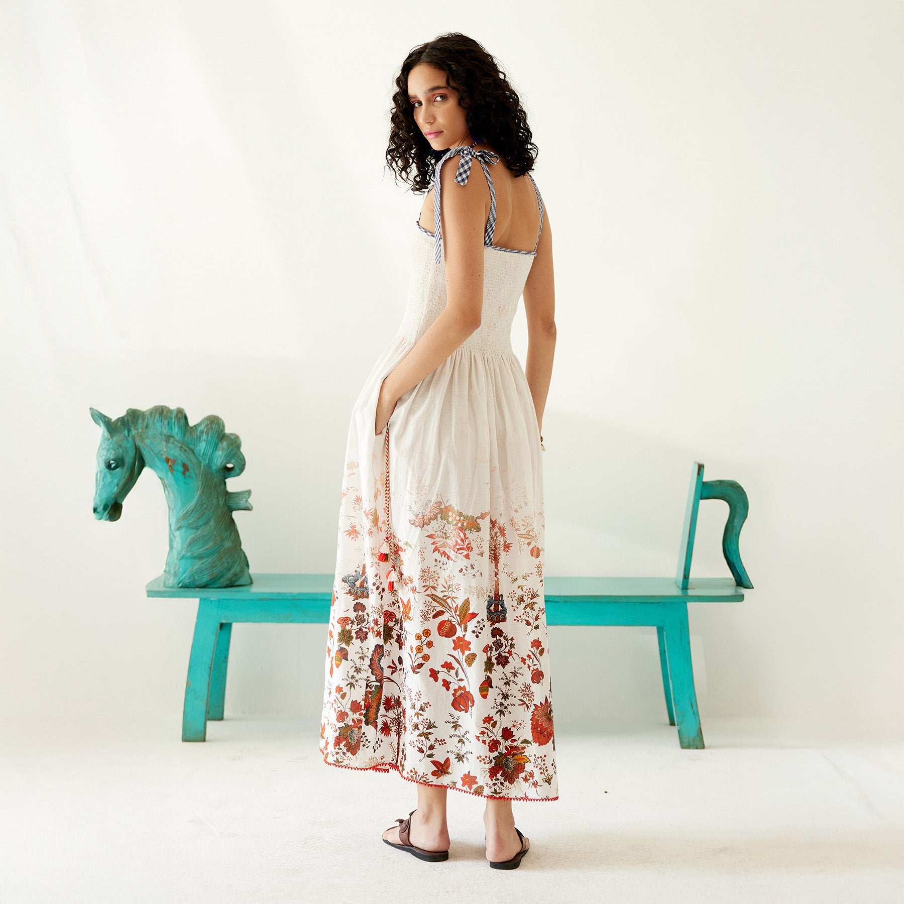 Nina Ombre Peasant Sundress
