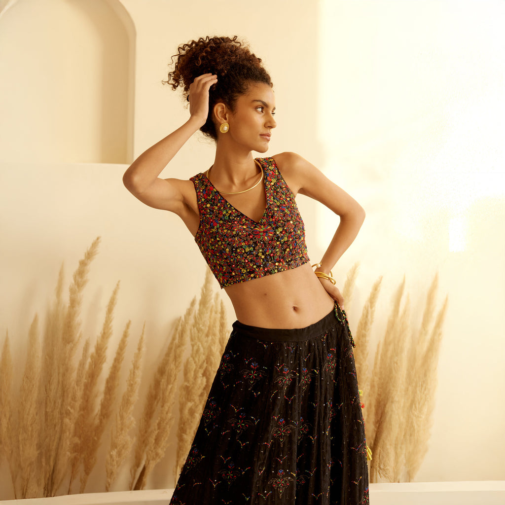 Ikshita Chikan Embroidered Lehenga