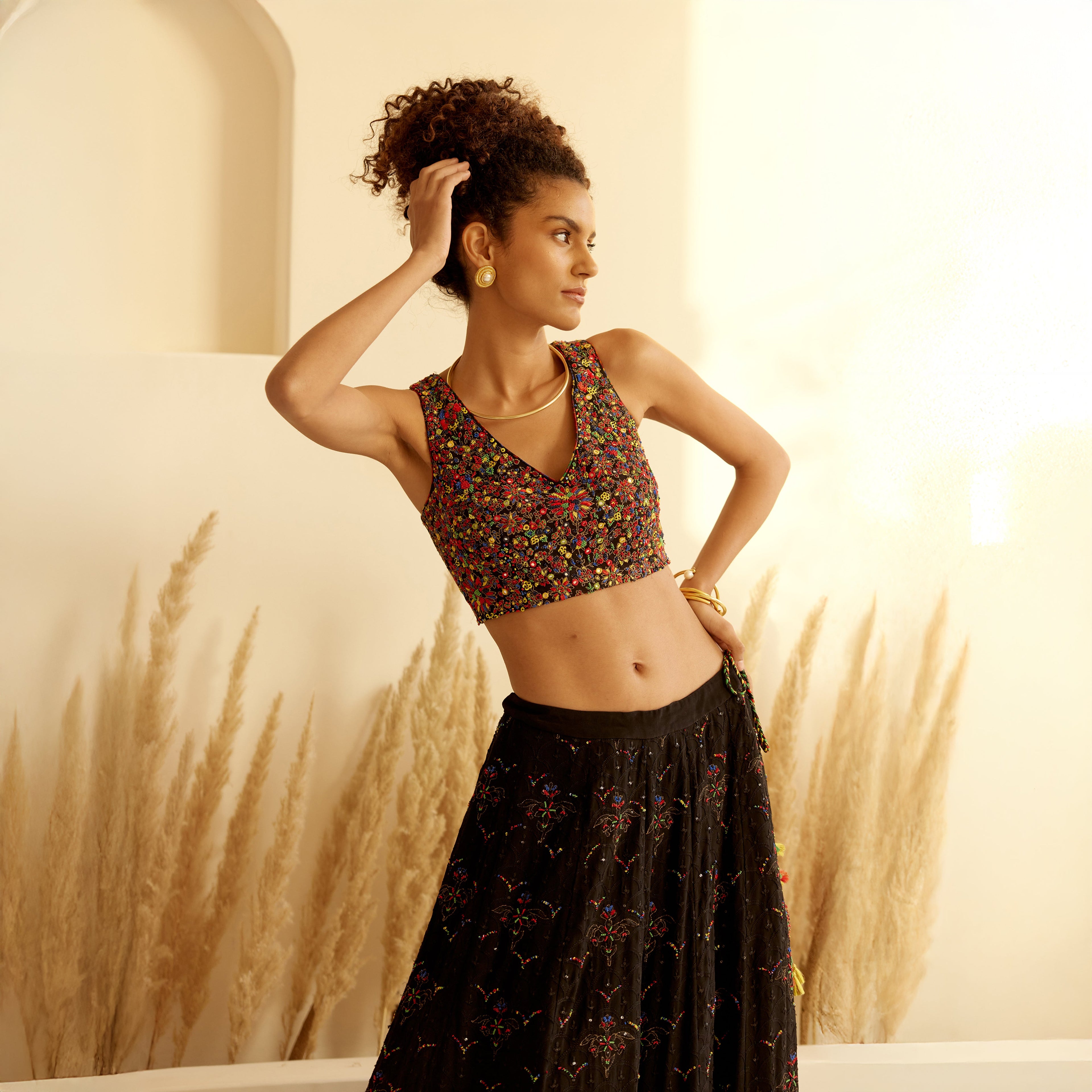 Ikshita Chikan Embroidered Lehenga