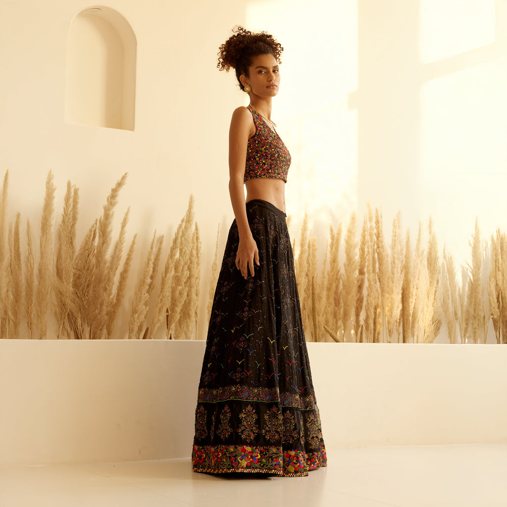 Ikshita Chikan Embroidered Lehenga