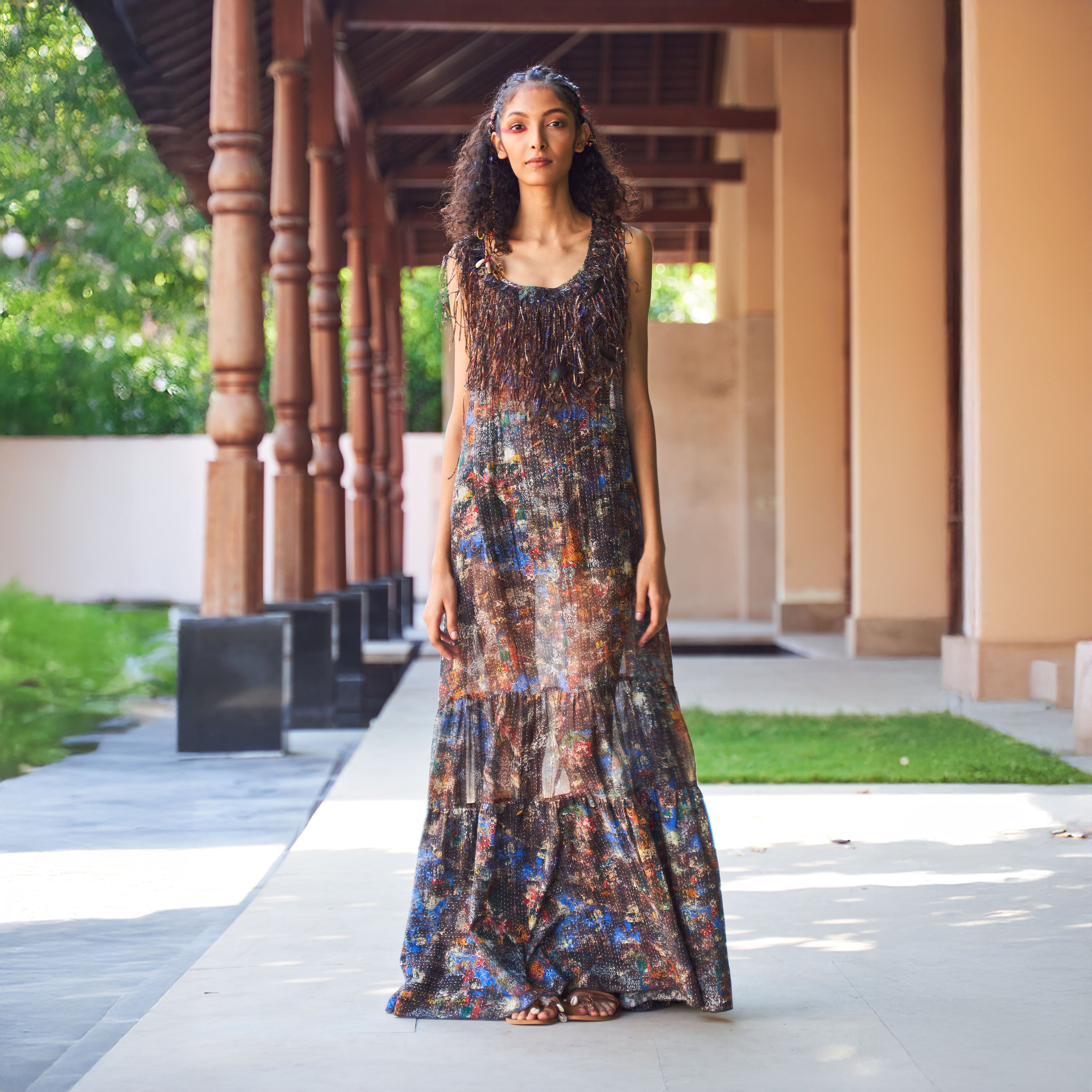 Maira Peasant Shift Dress