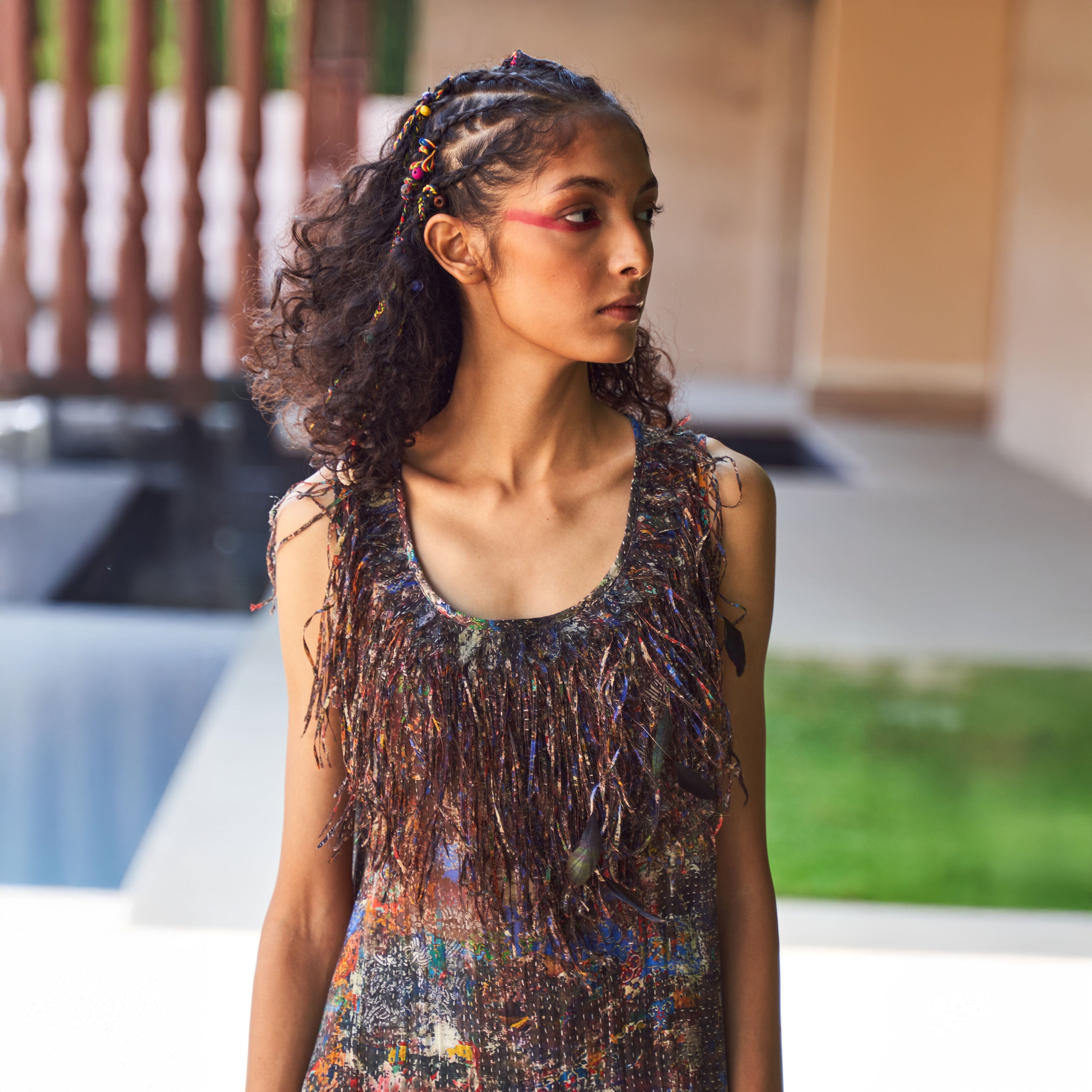 Maira Peasant Shift Dress