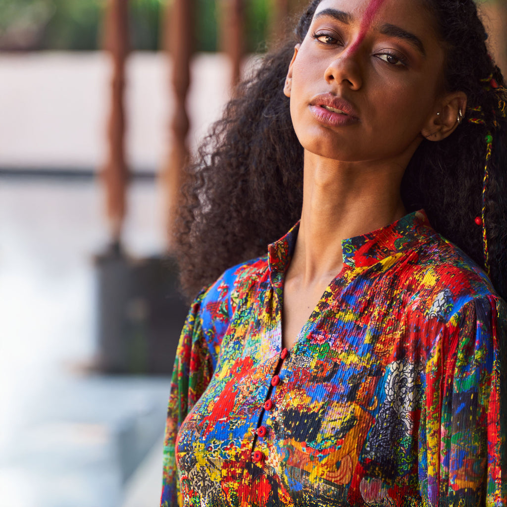 Netra Draped Asymmetric Tunic