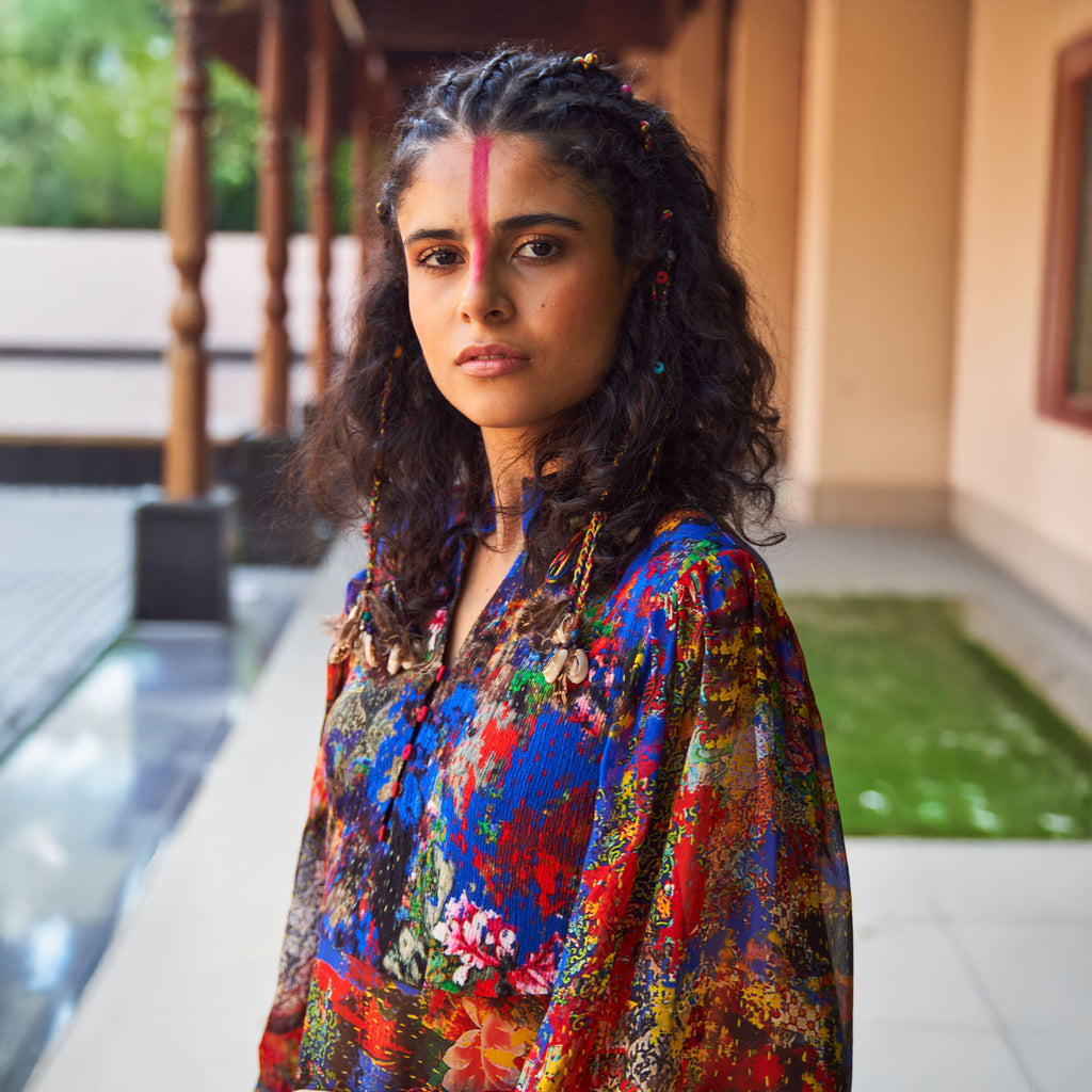 Saira Asymmetric Draped Dress