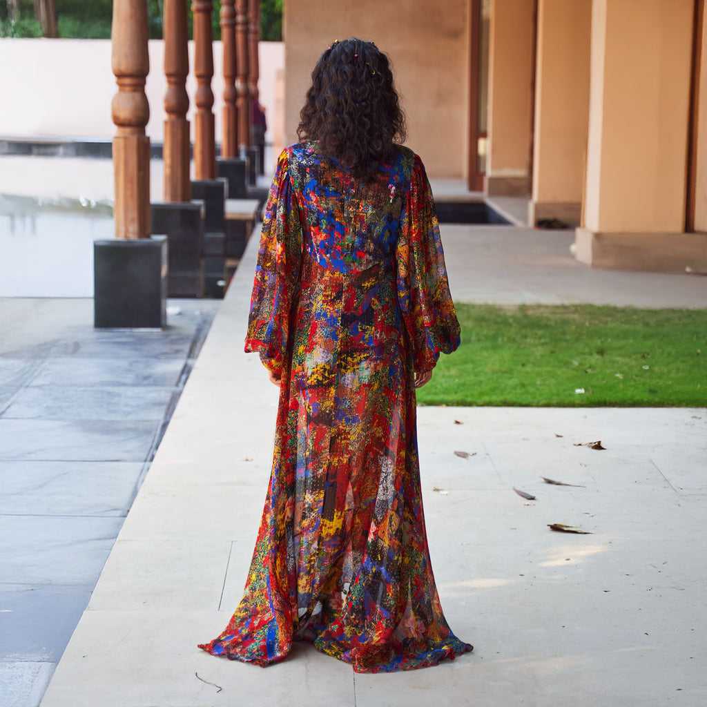 Saira Asymmetric Draped Dress