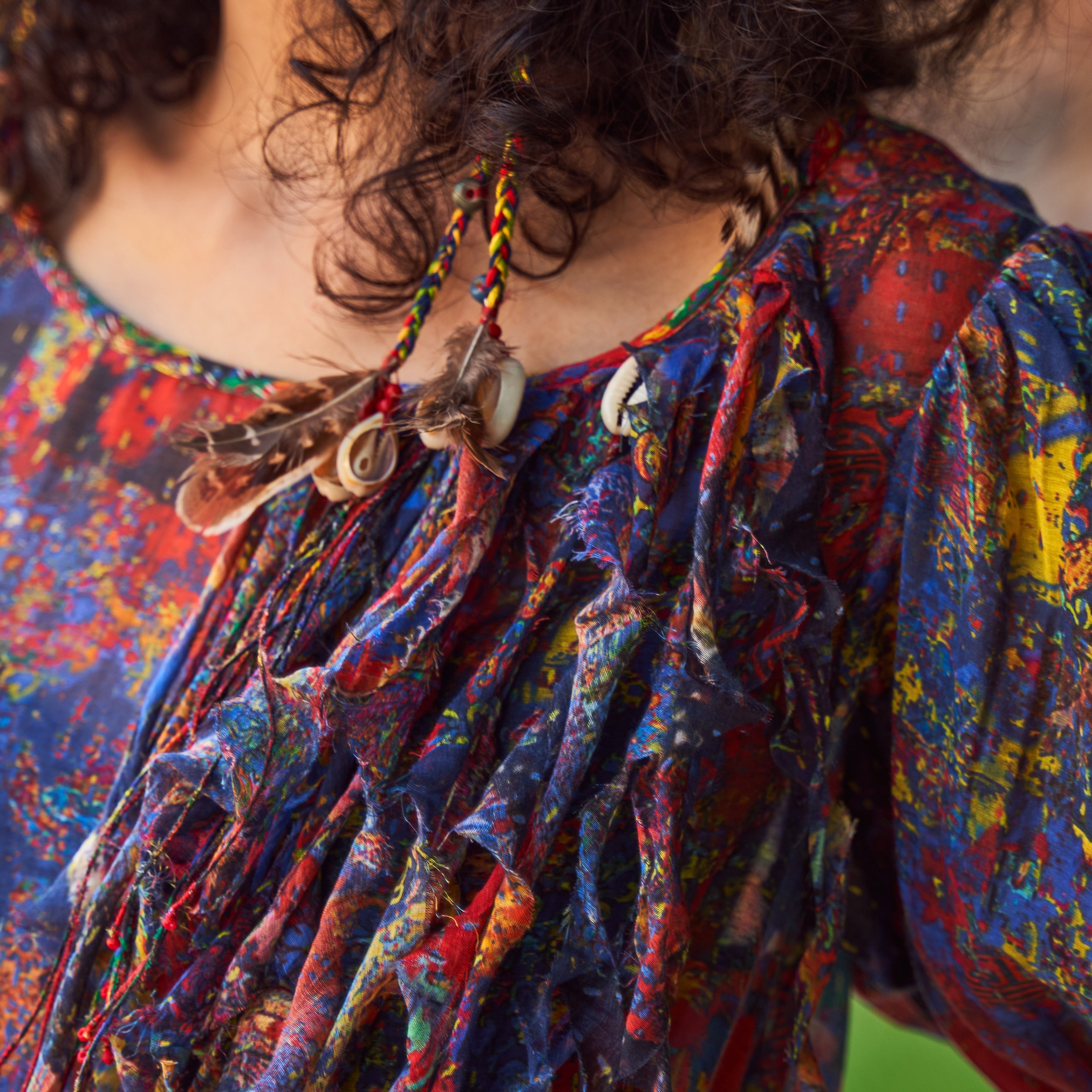 Peasant Tiered Maxi Dress