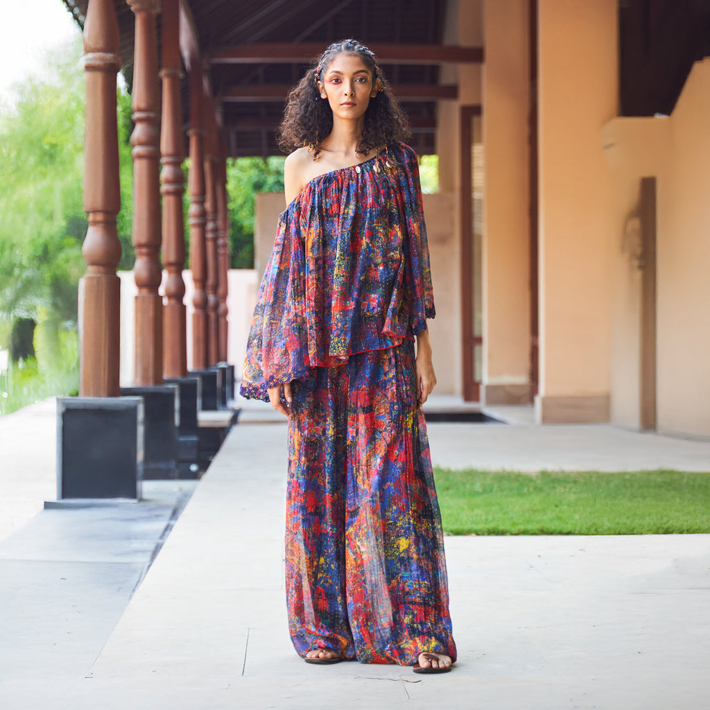 Off Shoulder Peasant Blouse