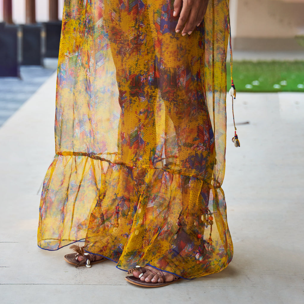 Nitya Off-Shoulder Tie Up Dress