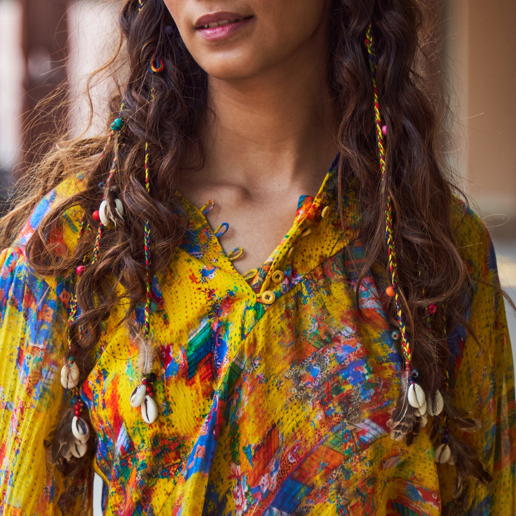 Ela Draped Asymmetric Tunic