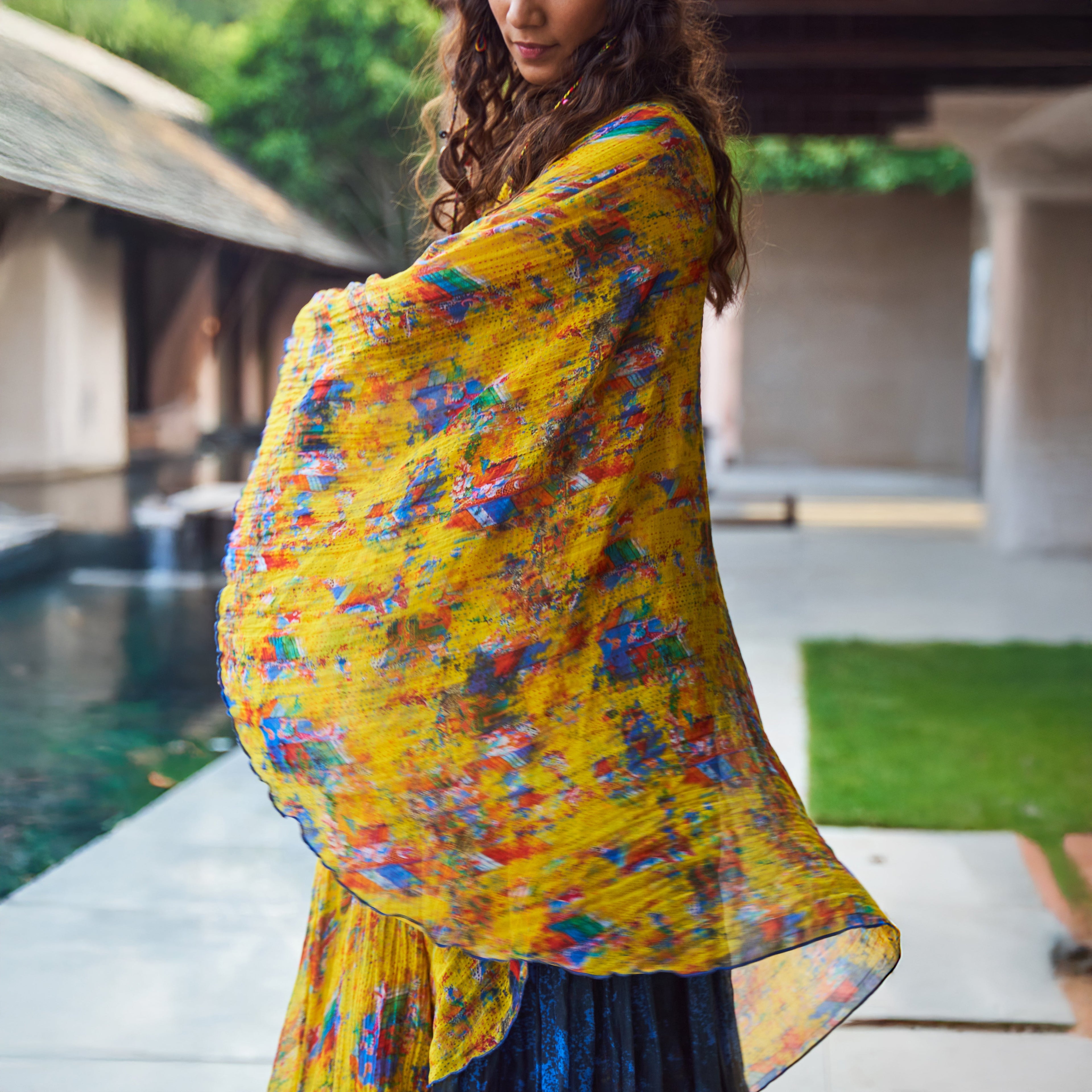 Ela Draped Asymmetric Tunic