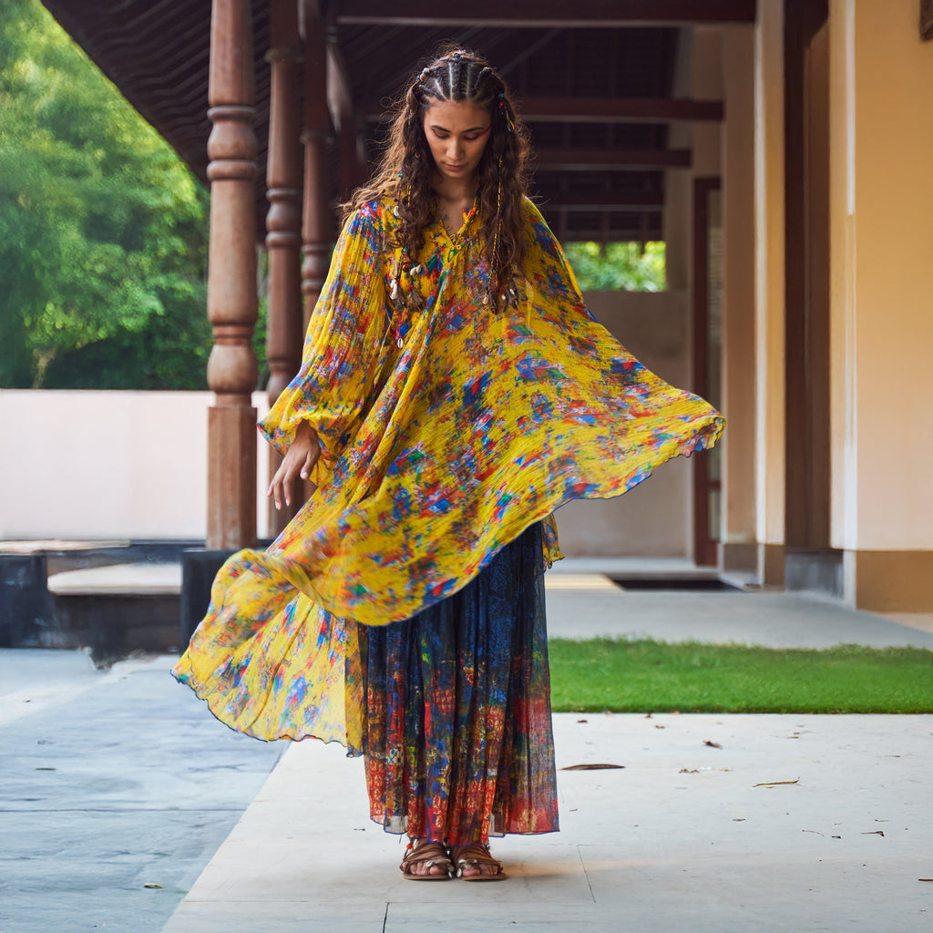 Ela Draped Asymmetric Tunic