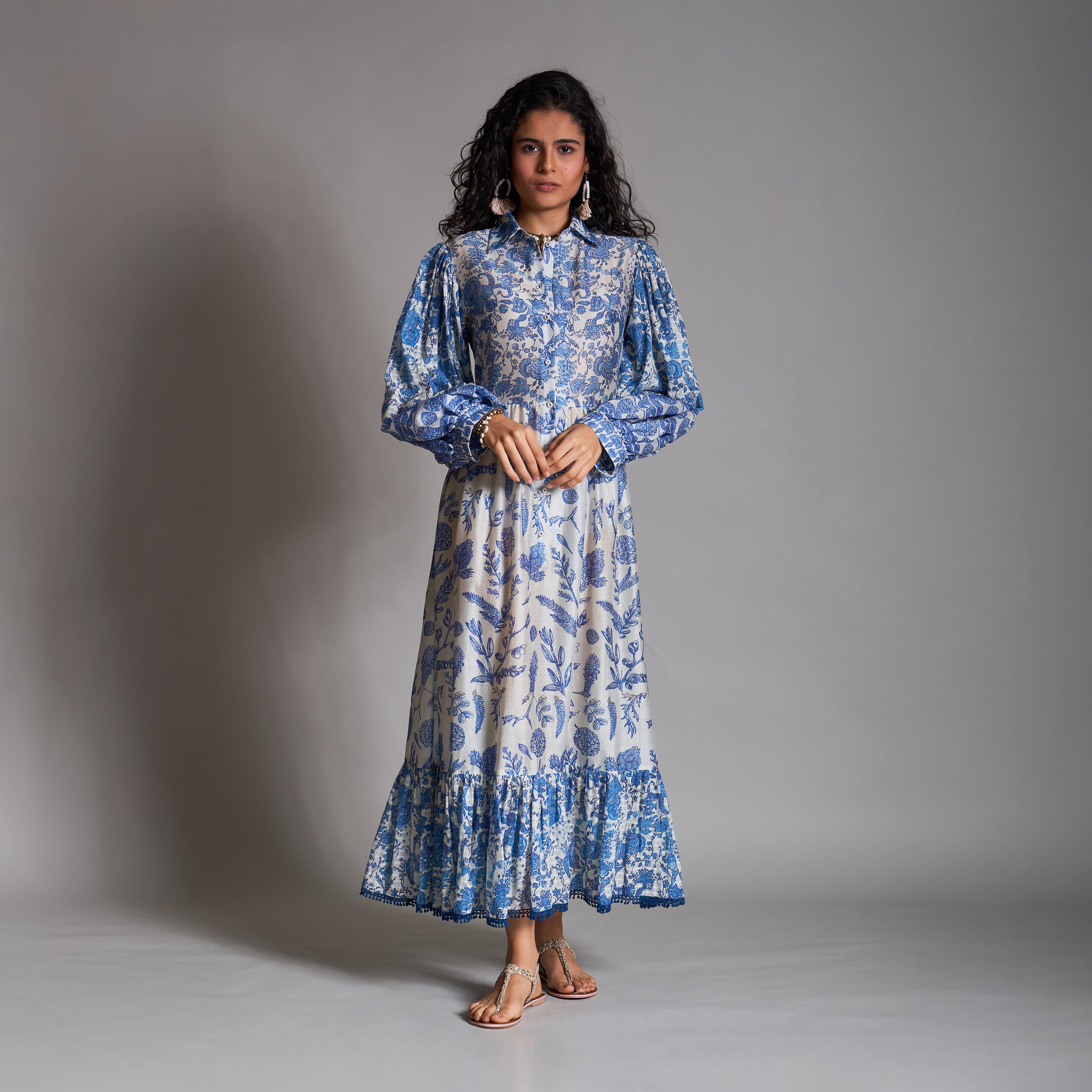 Zenobia Boyfriend Tiered Dress