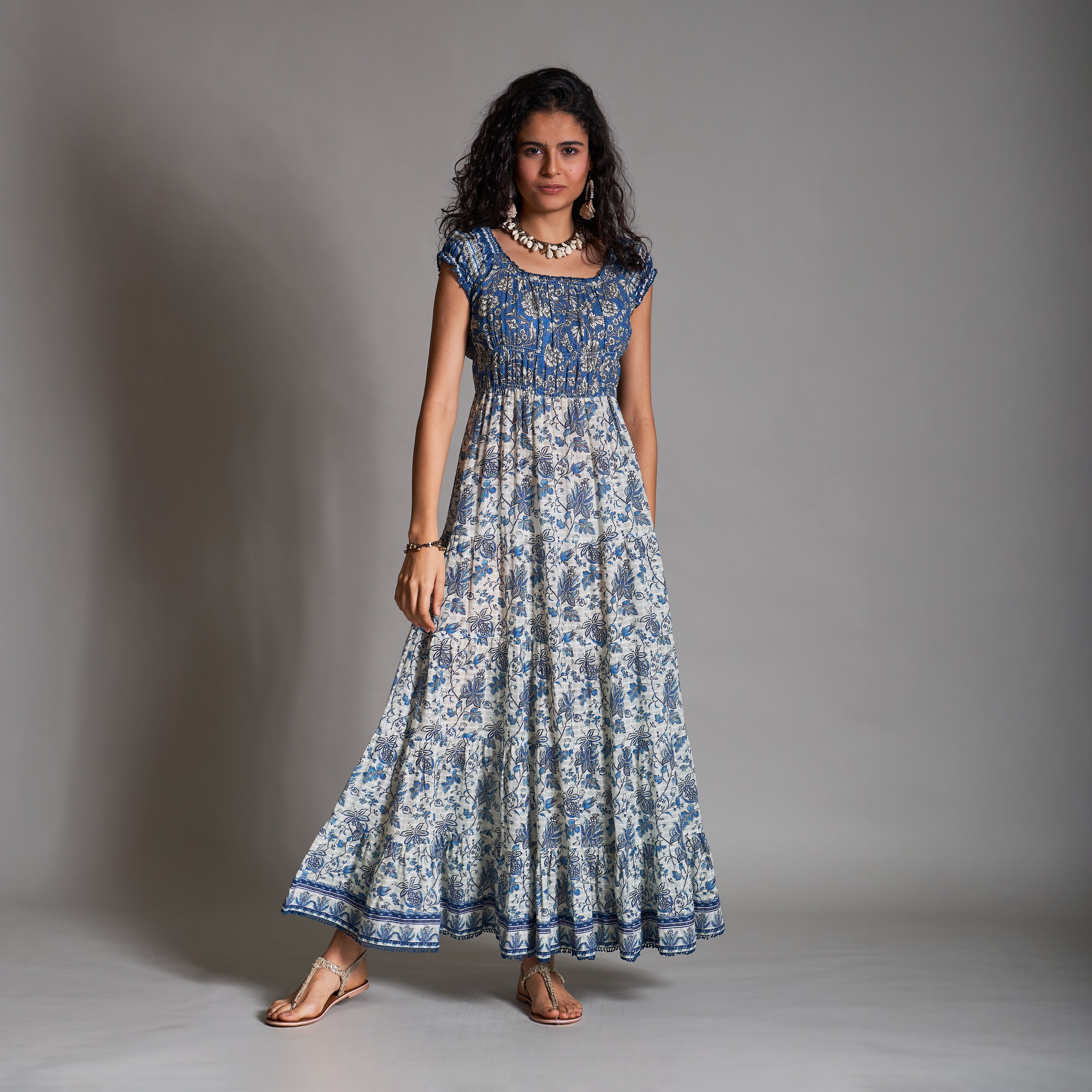 Gia Peasant Tiered Dress