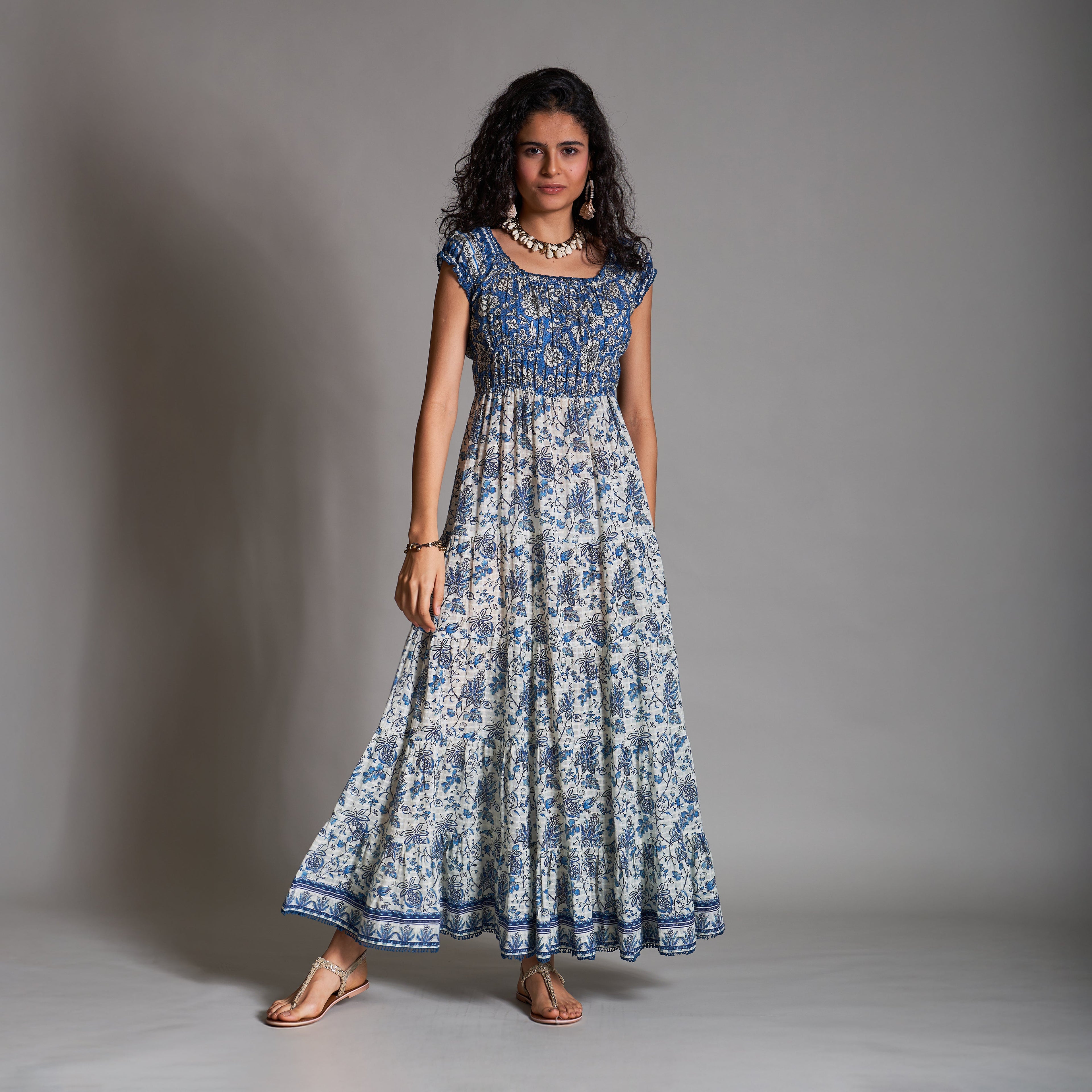 Gia Peasant Tiered Dress