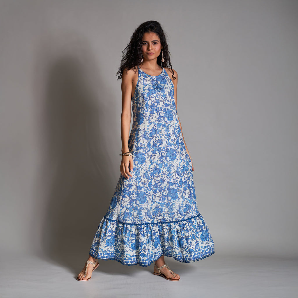 Diya Cutaway Tiered Dress