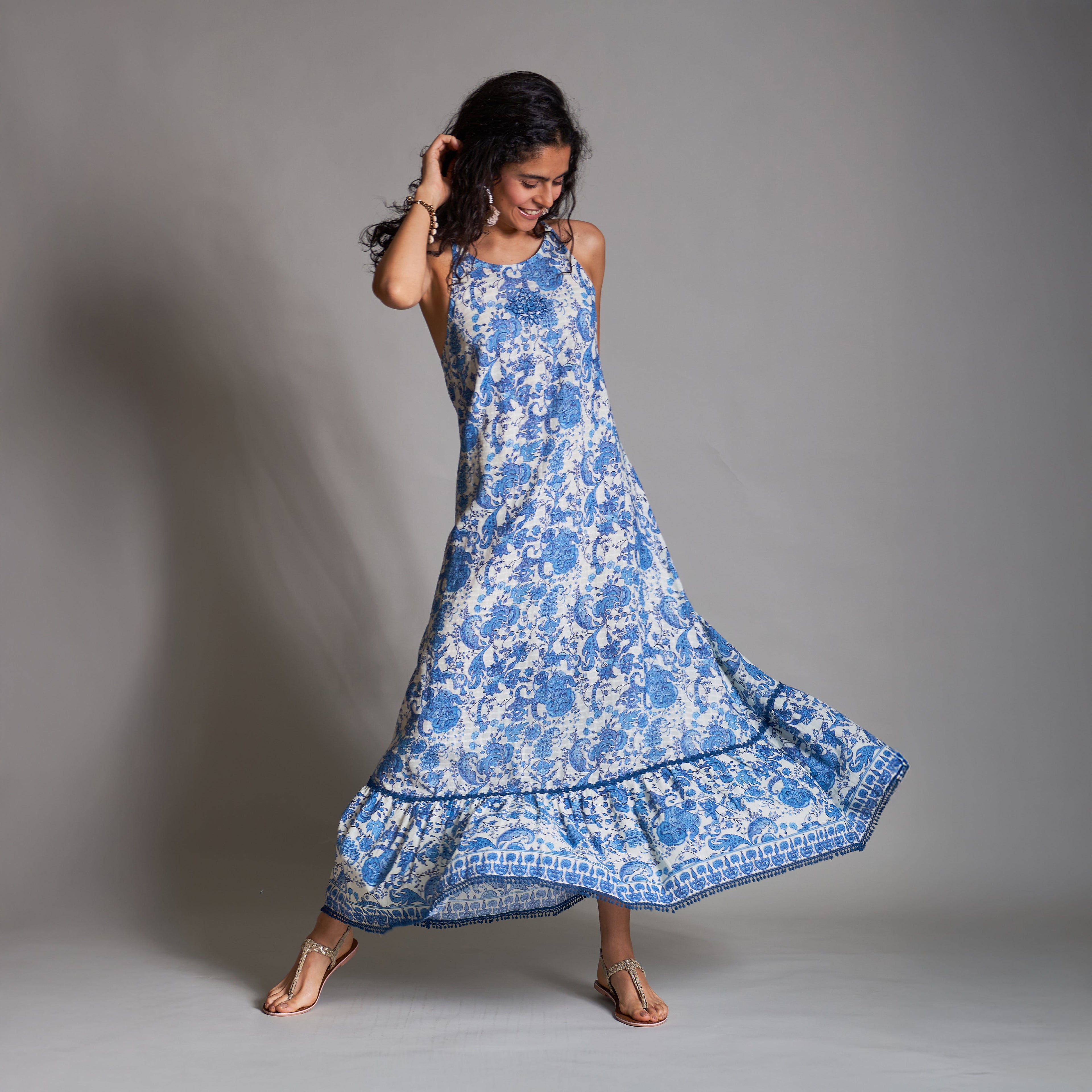 Diya Cutaway Tiered Dress