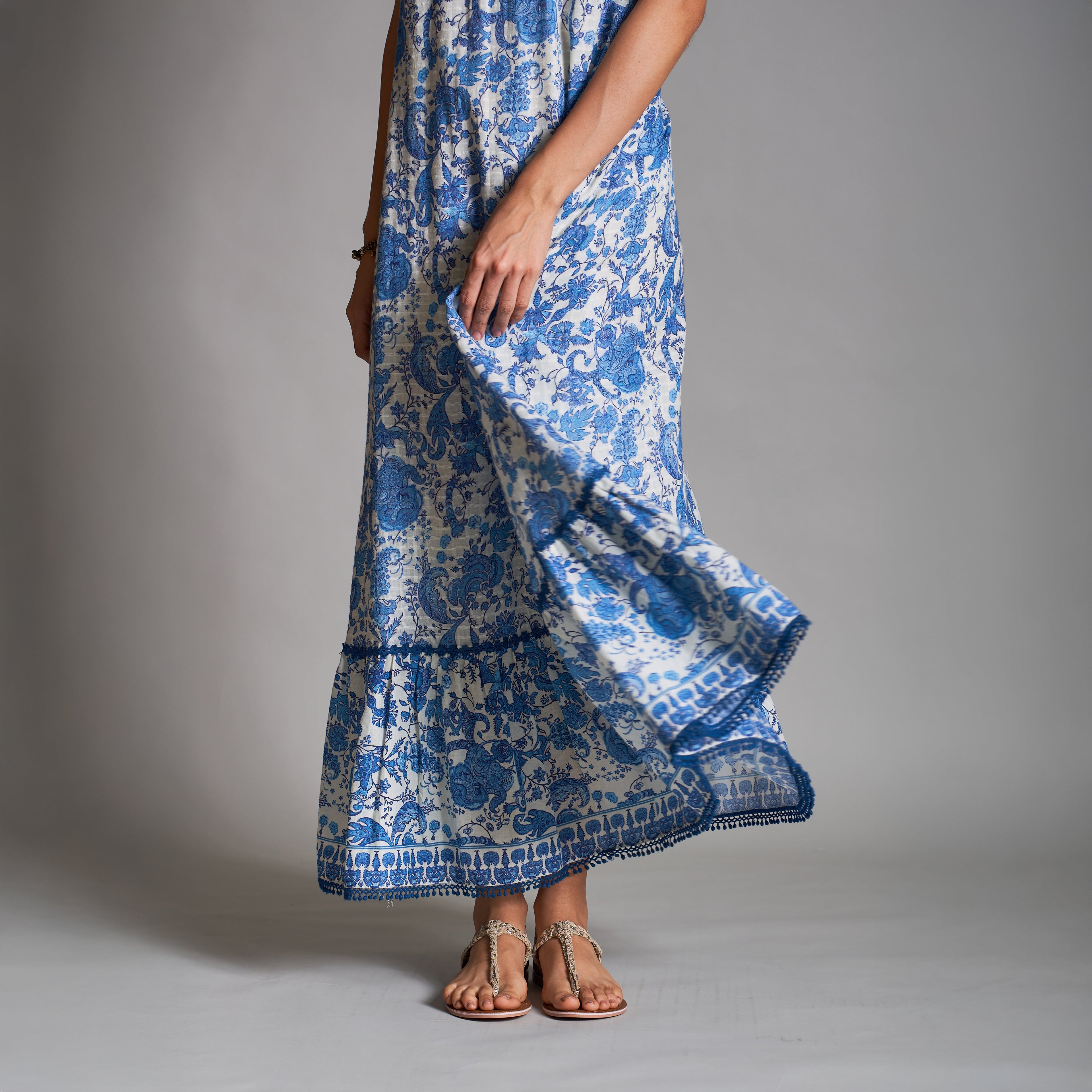 Diya Cutaway Tiered Dress