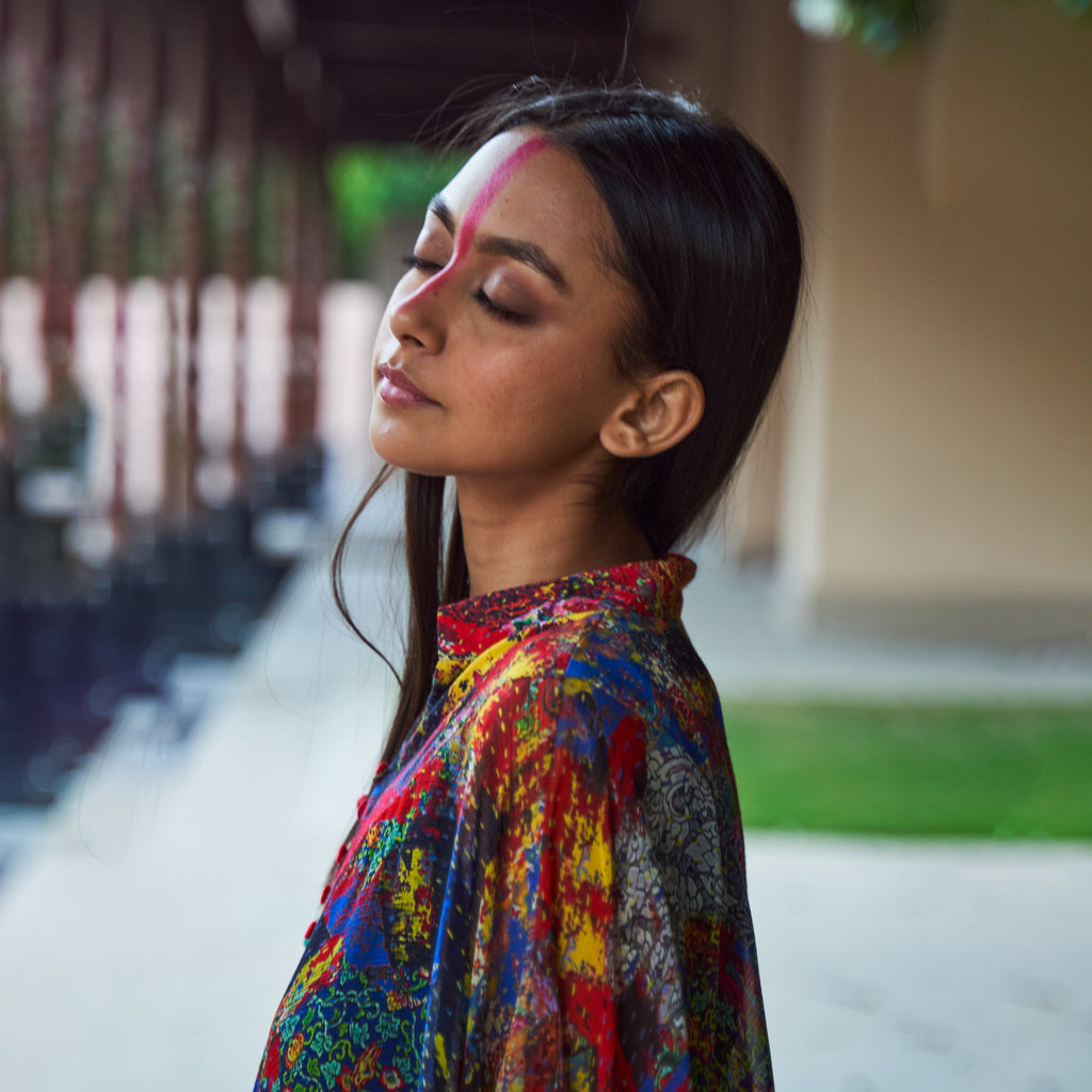 Lina Draped Asymmetric Tunic