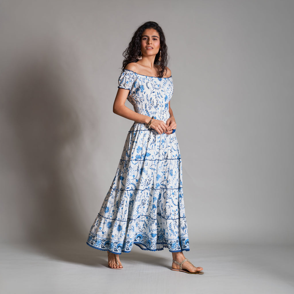 Mini Peasant Tiered Dress