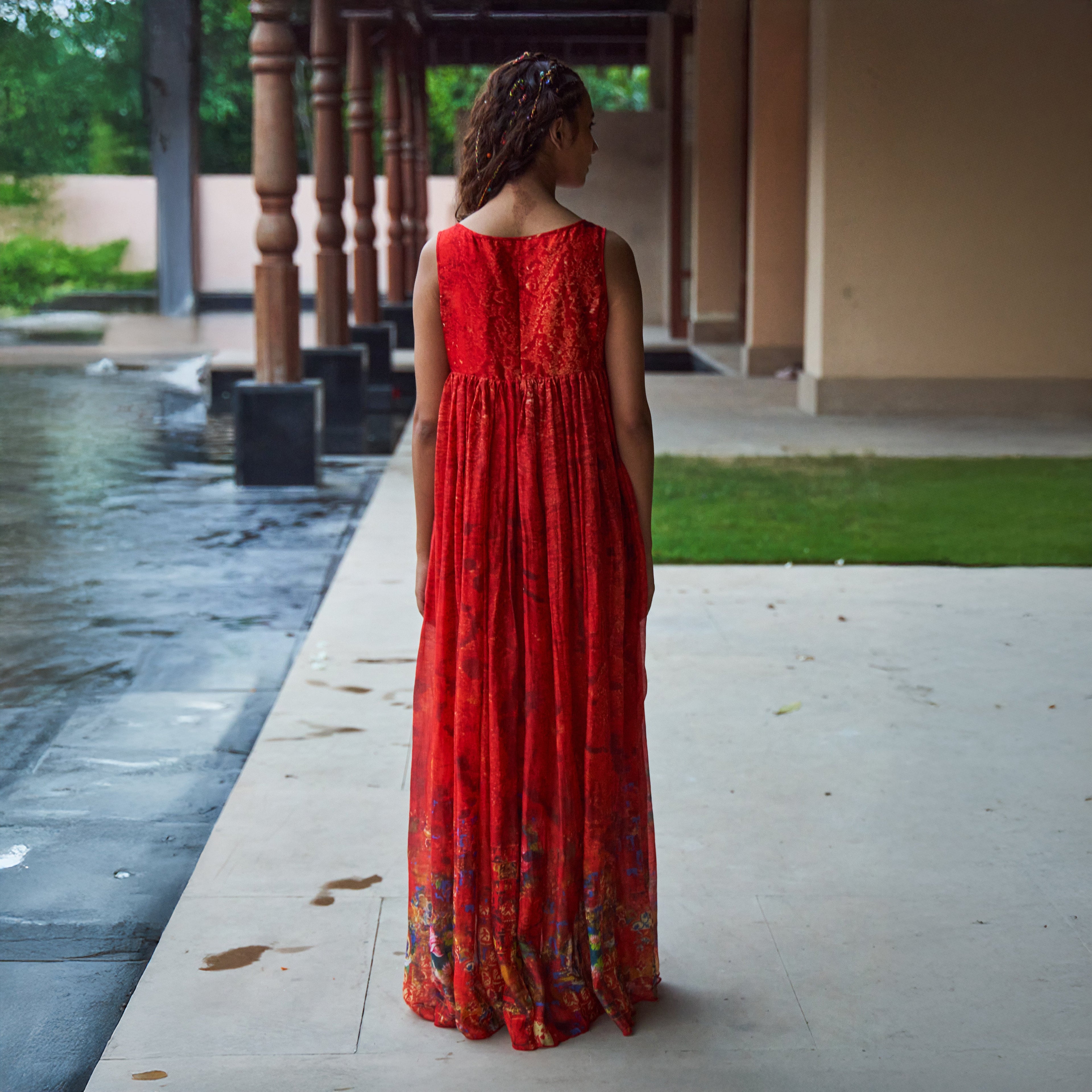 Aahana Peasant Dress