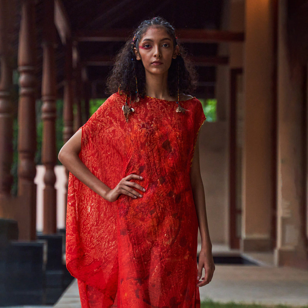 Anisha Asymmetric Draped Dress