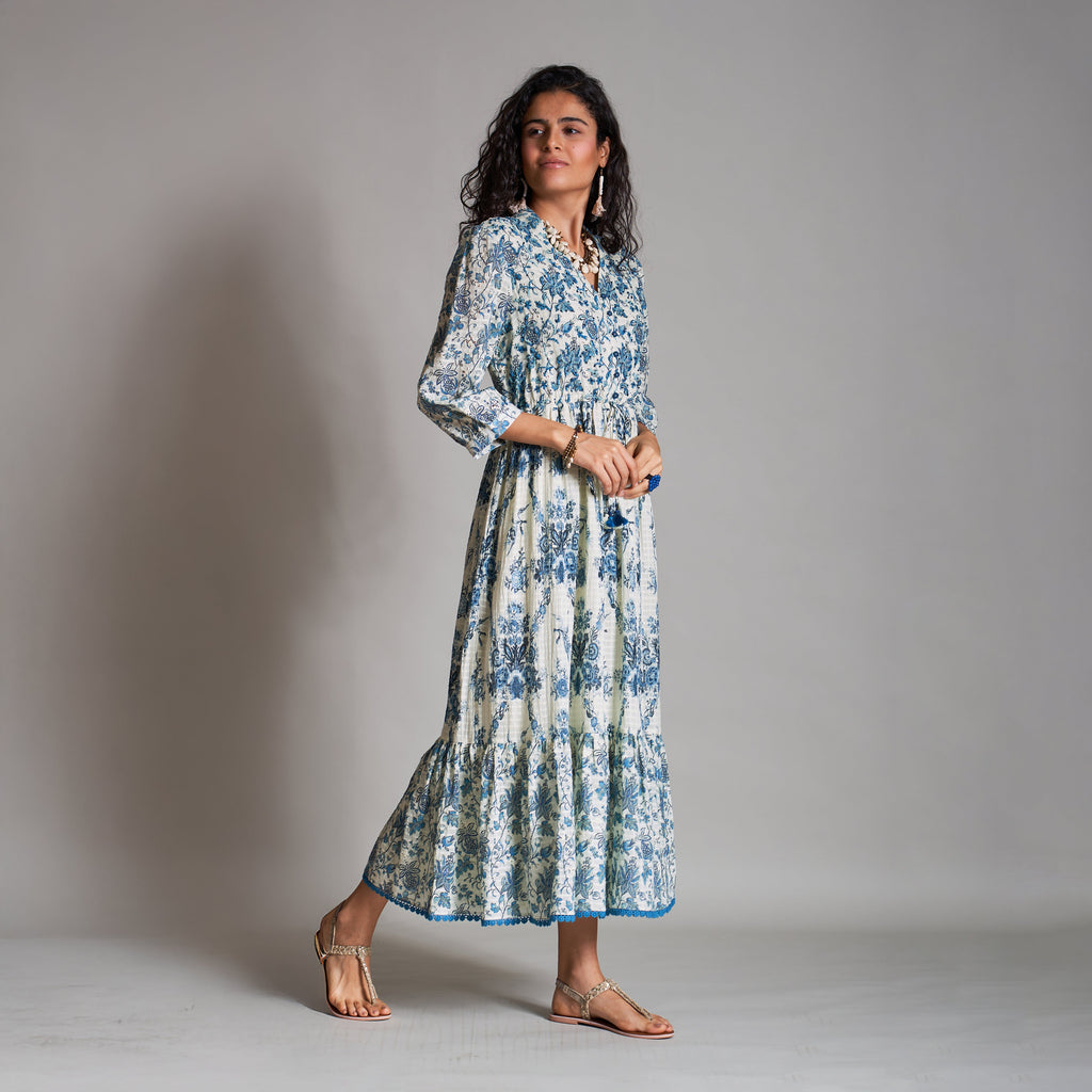 Alice Button Down Tiered Dress