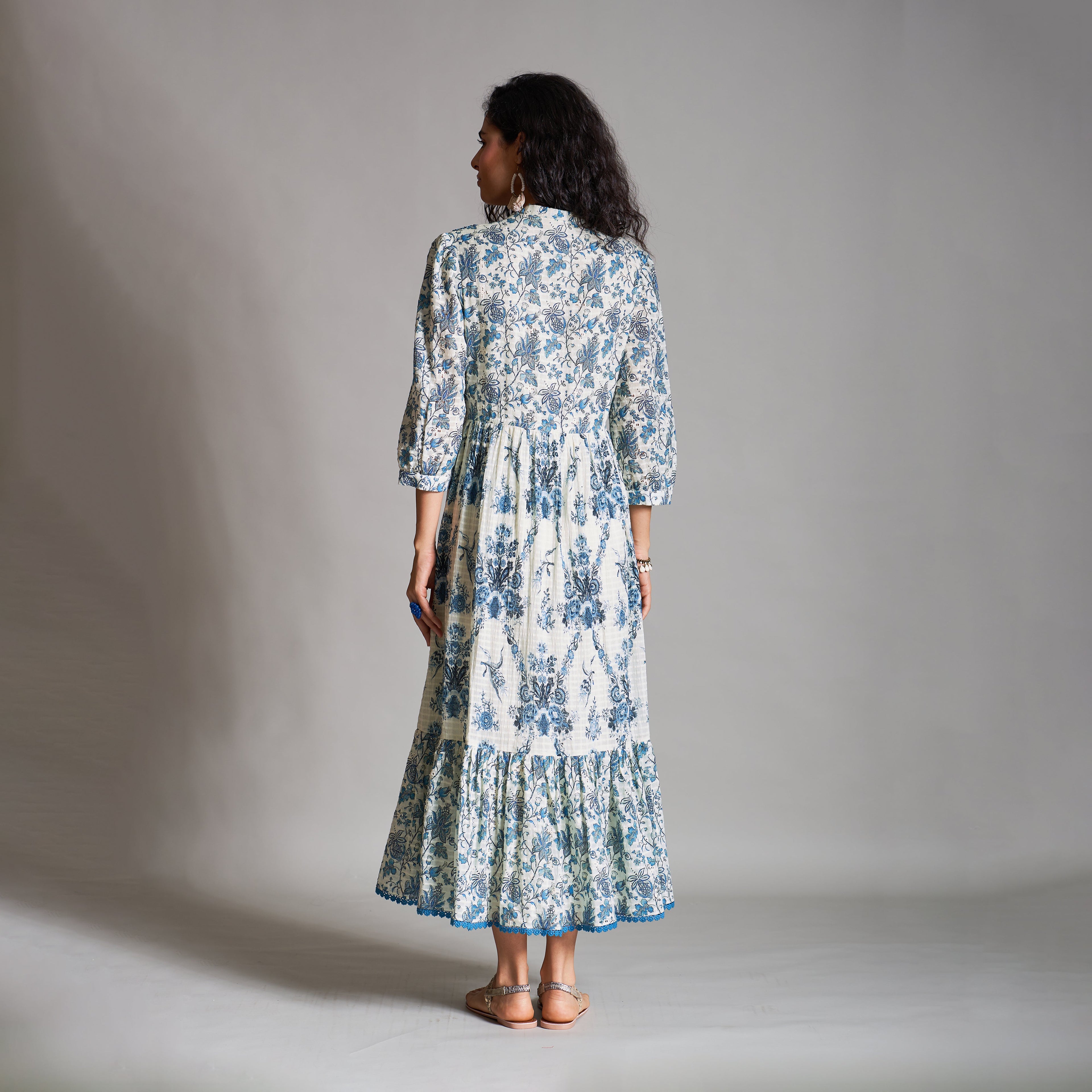 Alice Button Down Tiered Dress