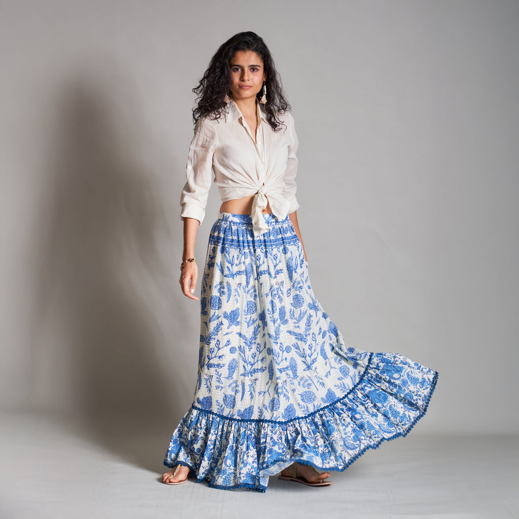 Pieper Tiered Maxi Skirt