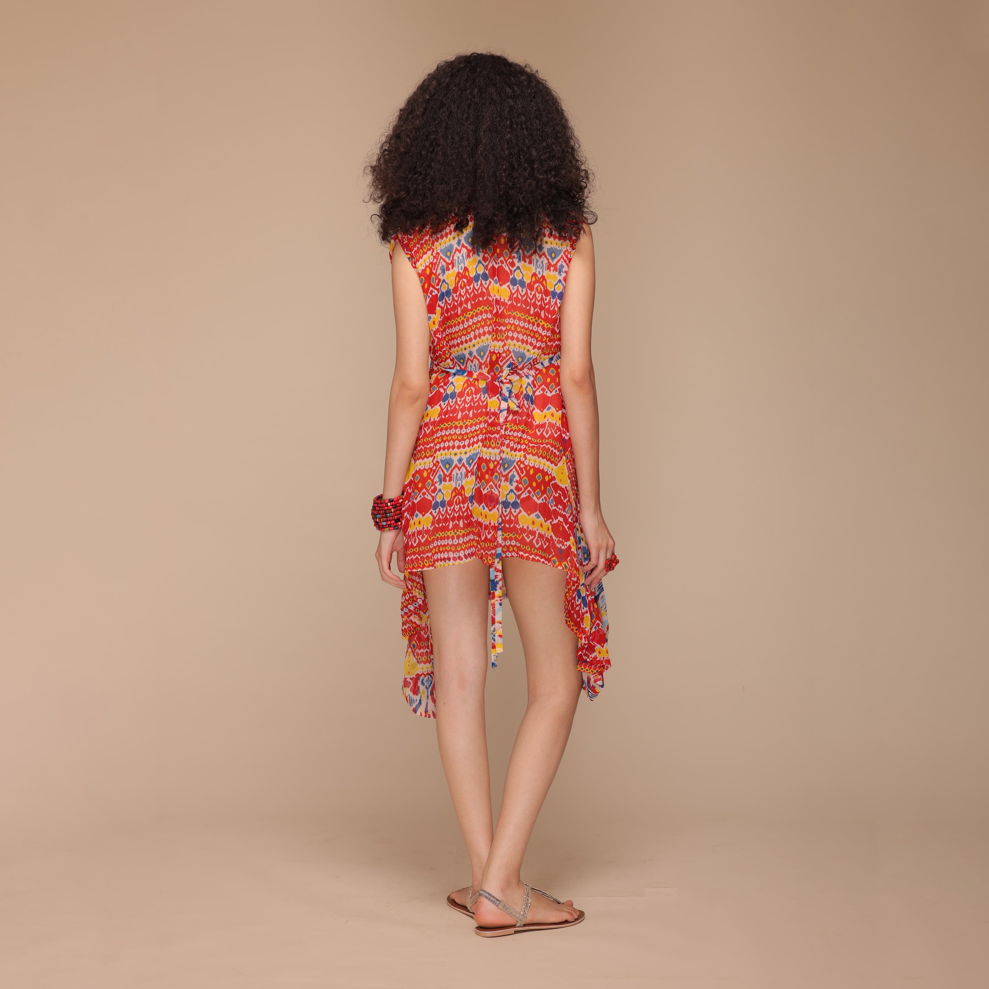 Rosalyn Draped Tie-back Dress