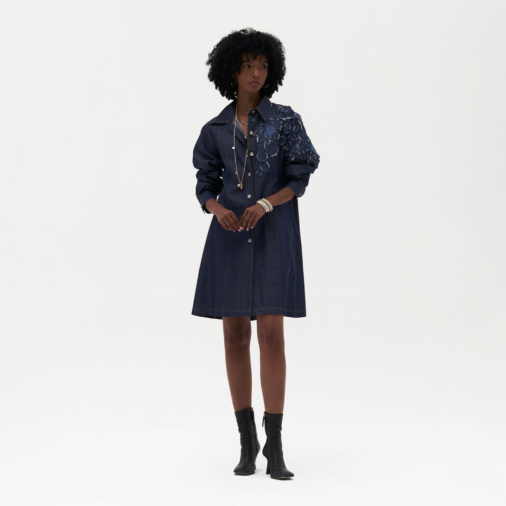 Dao Embroidered Shirt Dress