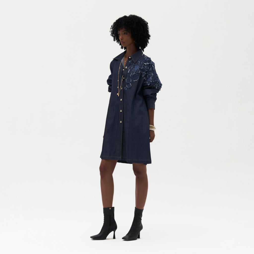 Dao Embroidered Shirt Dress
