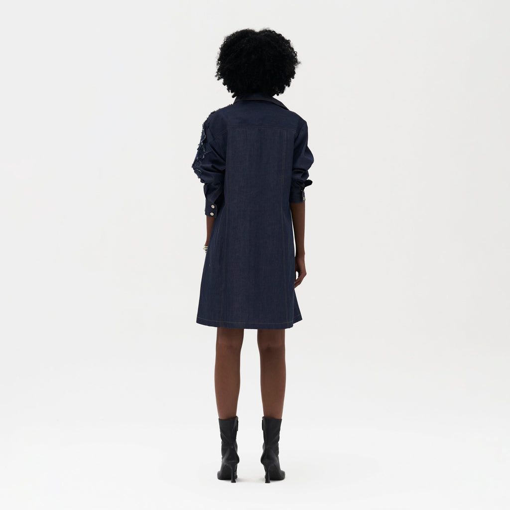 Dao Embroidered Shirt Dress