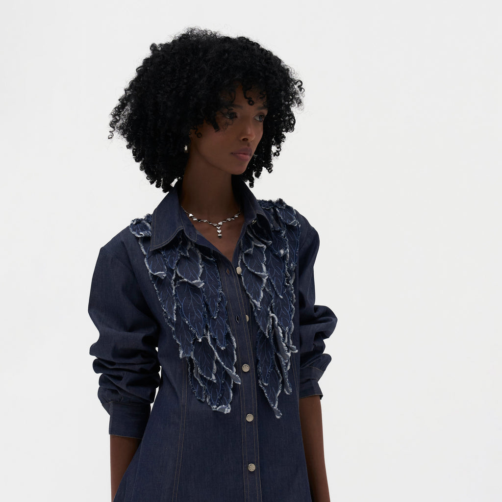 Alma Embroidered Shirt Dress