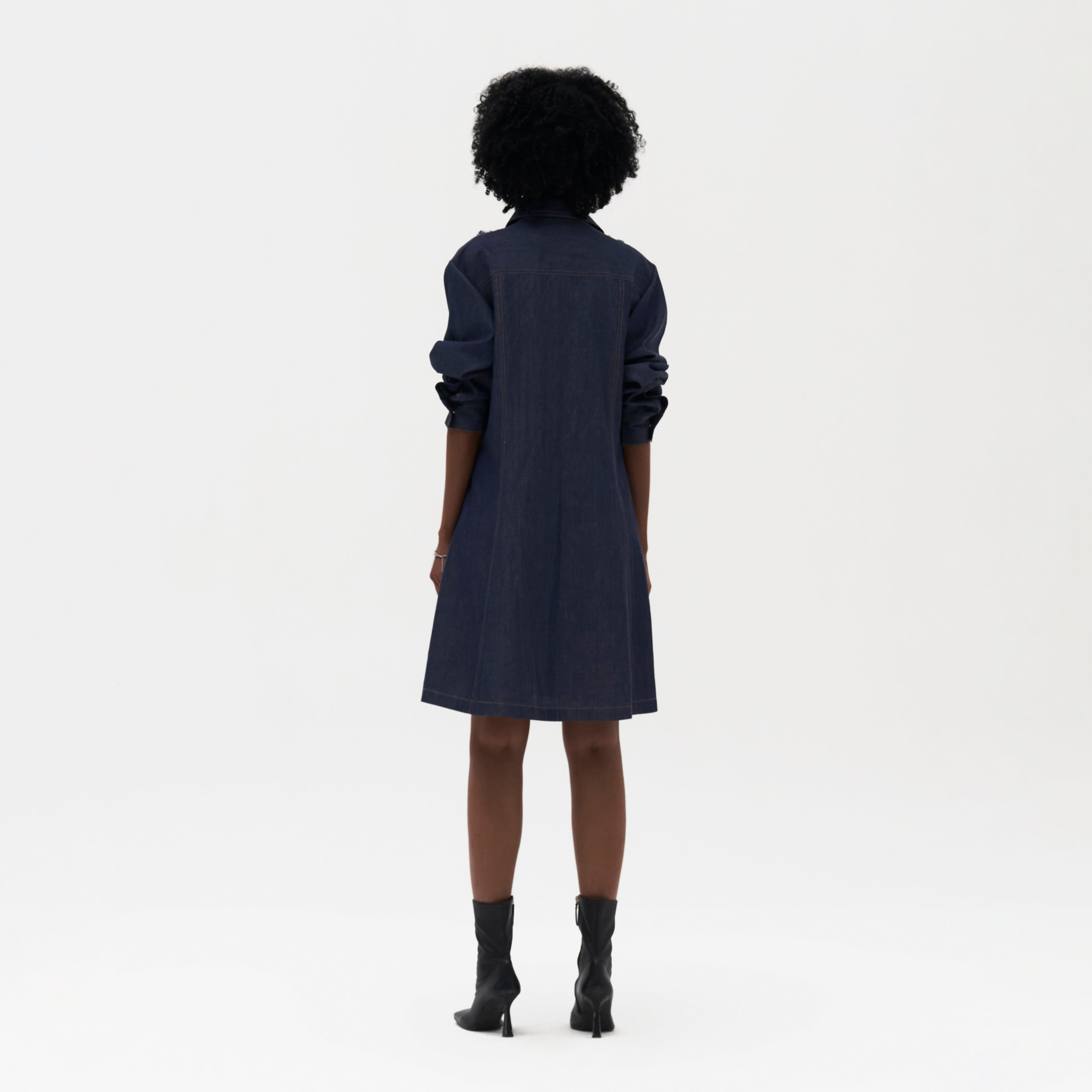 Alma Embroidered Shirt Dress