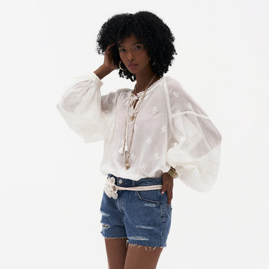 Nama Chikankari Poetess Blouse