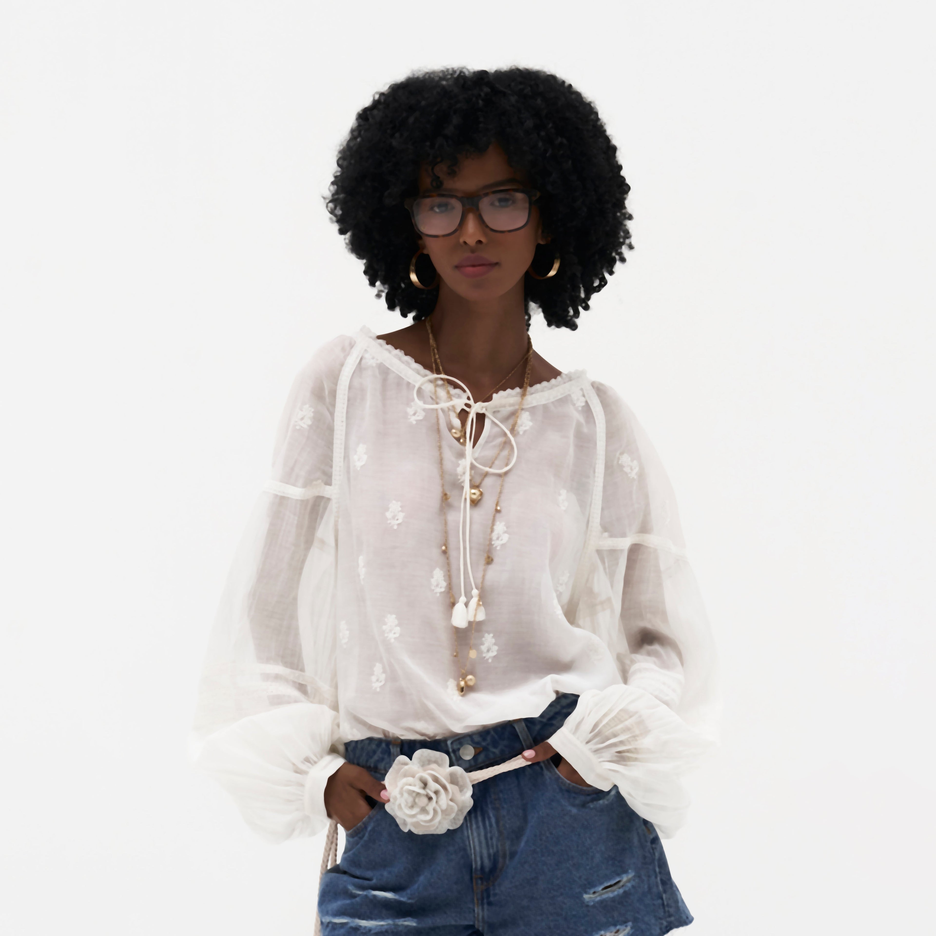 Nama Chikankari Poetess Blouse