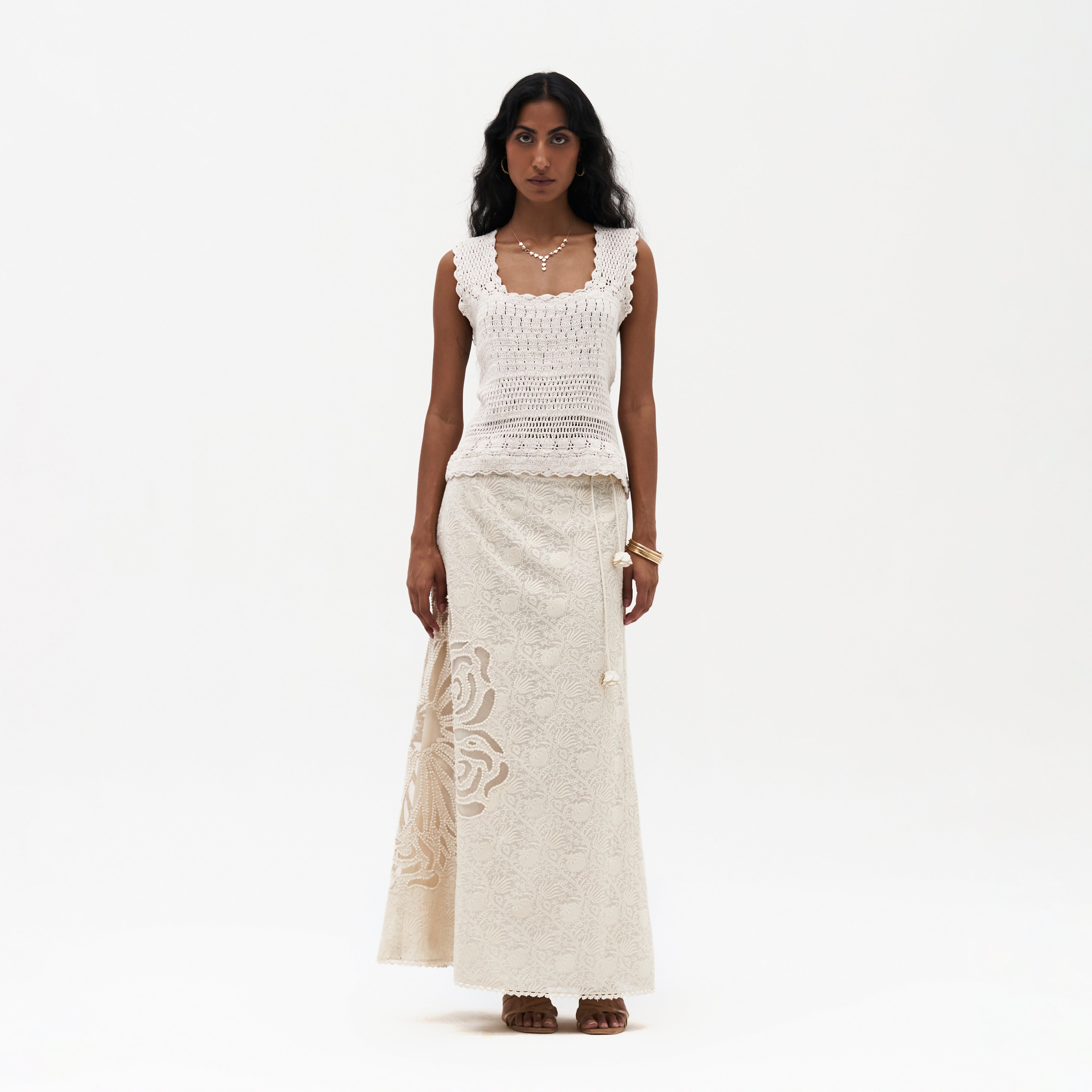 Pandora Chikankari Skirt