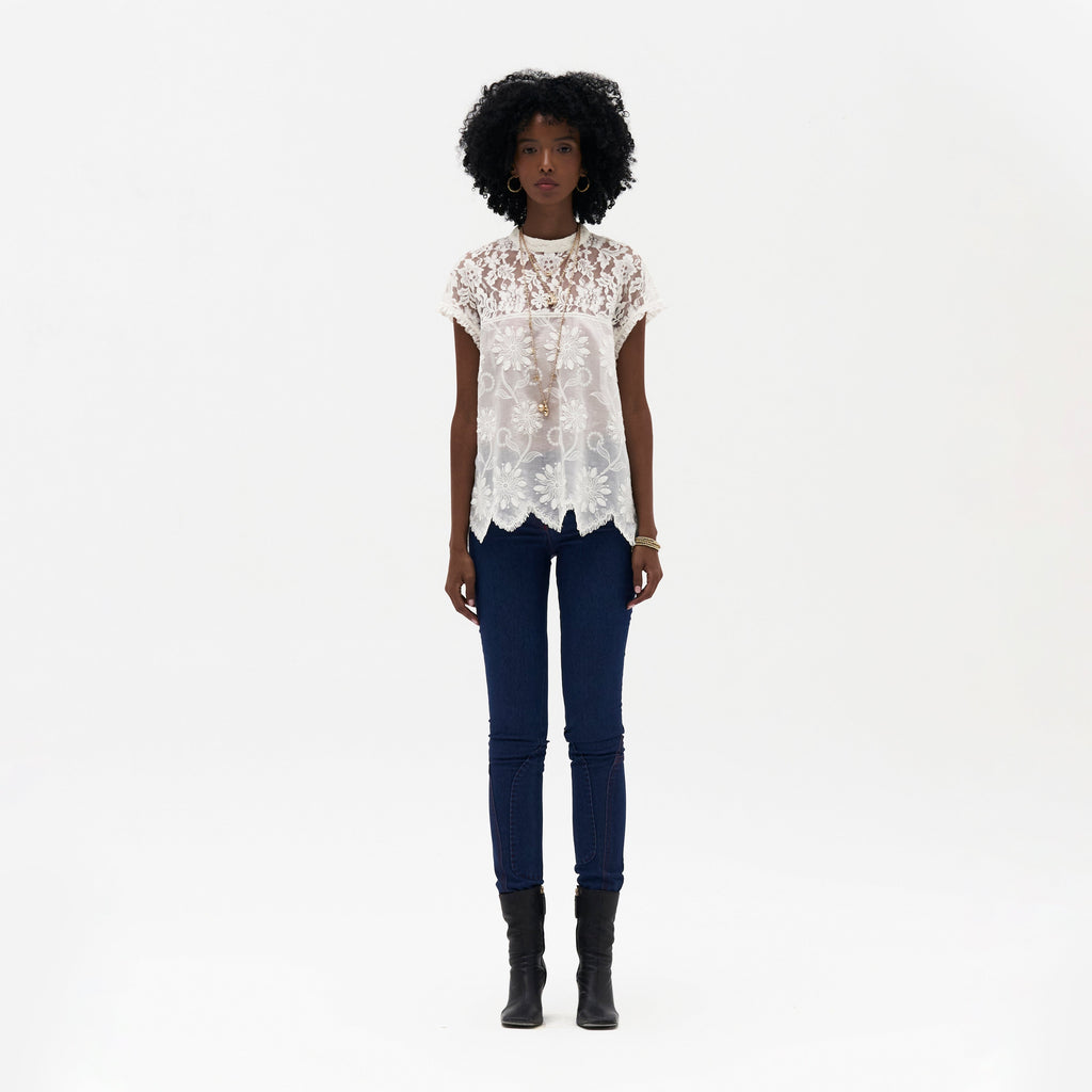 Simone Embroidered Top