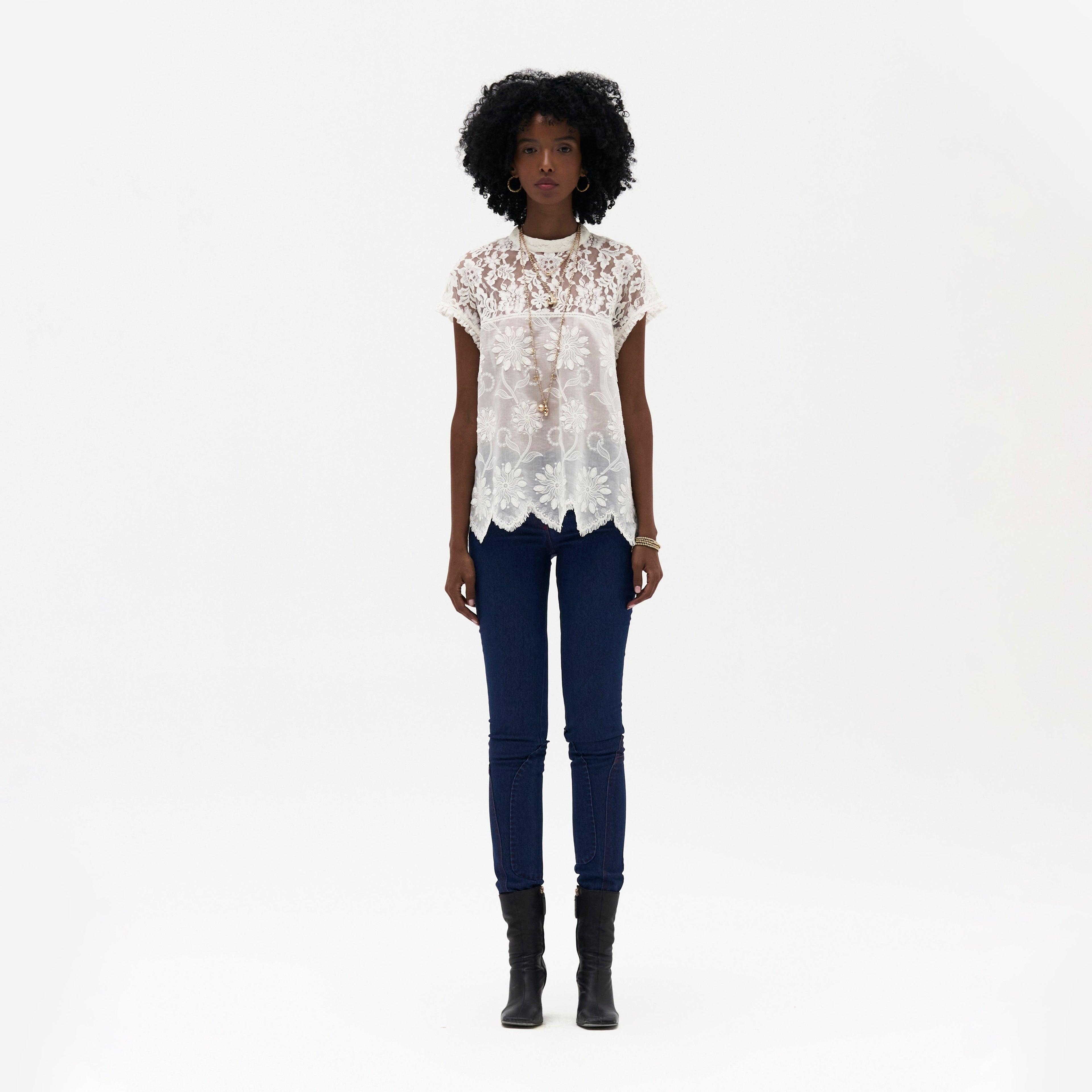 Simone Embroidered Top