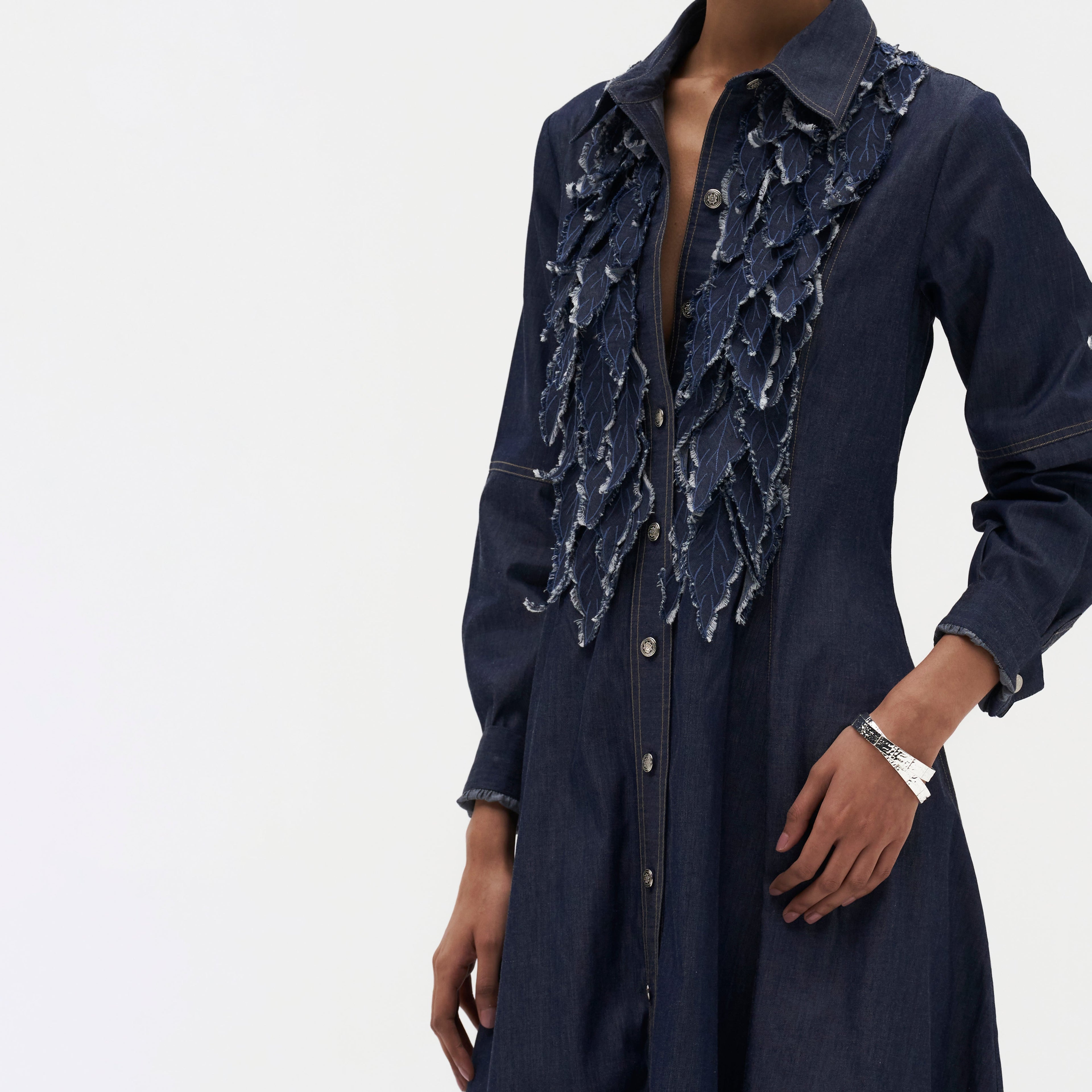Pascale Long Embroidered Dress