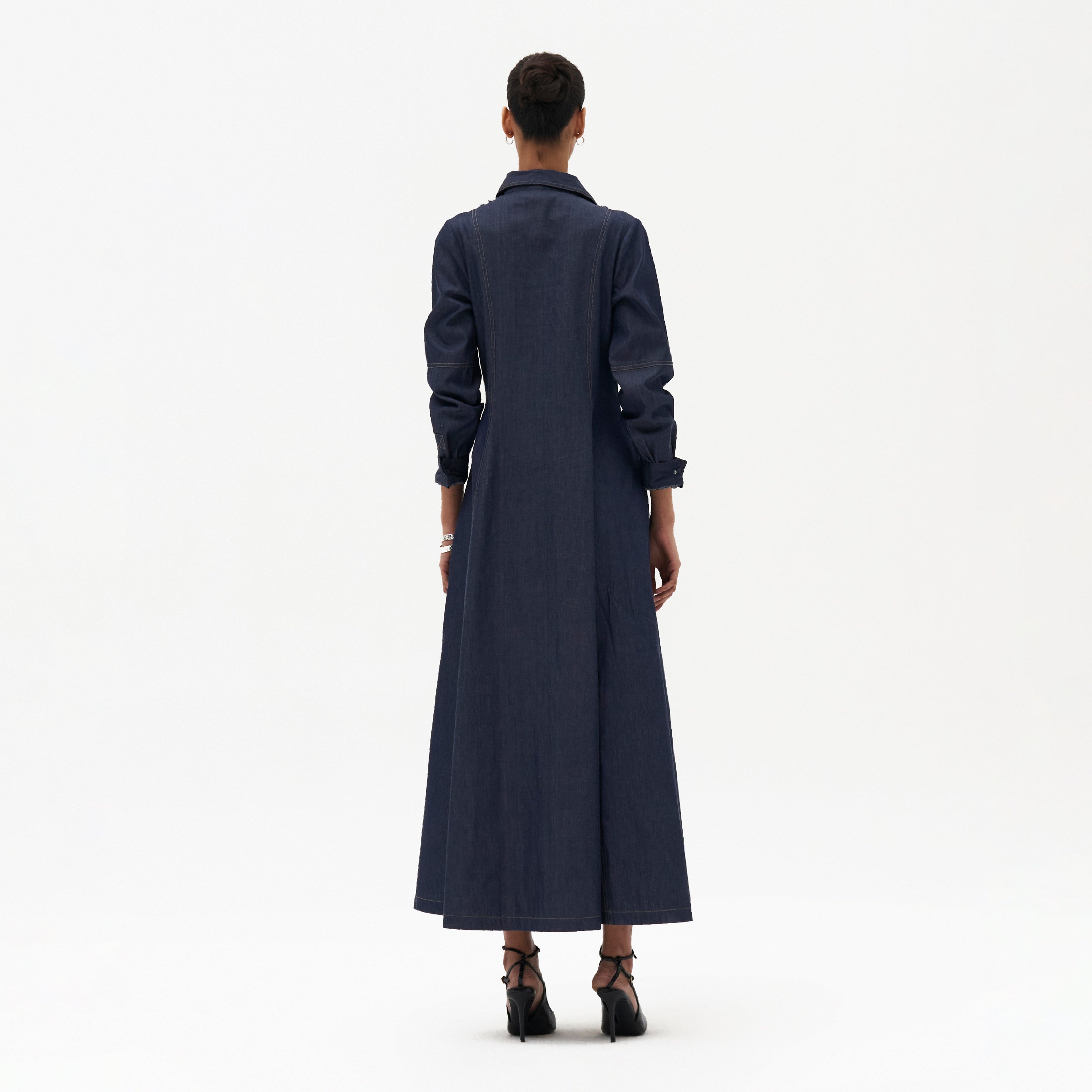 Pascale Long Embroidered Dress