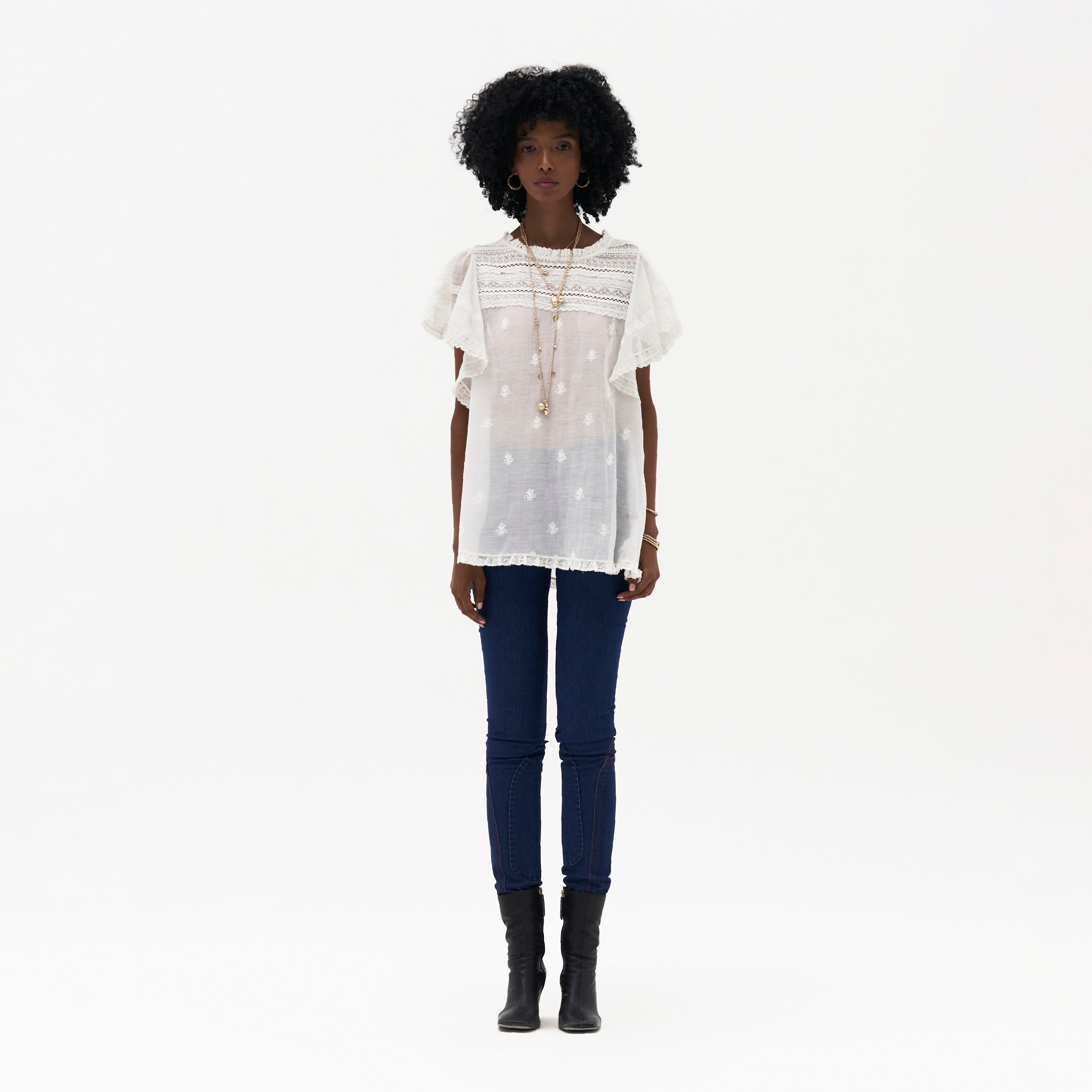 Adrienne Chikankari Top