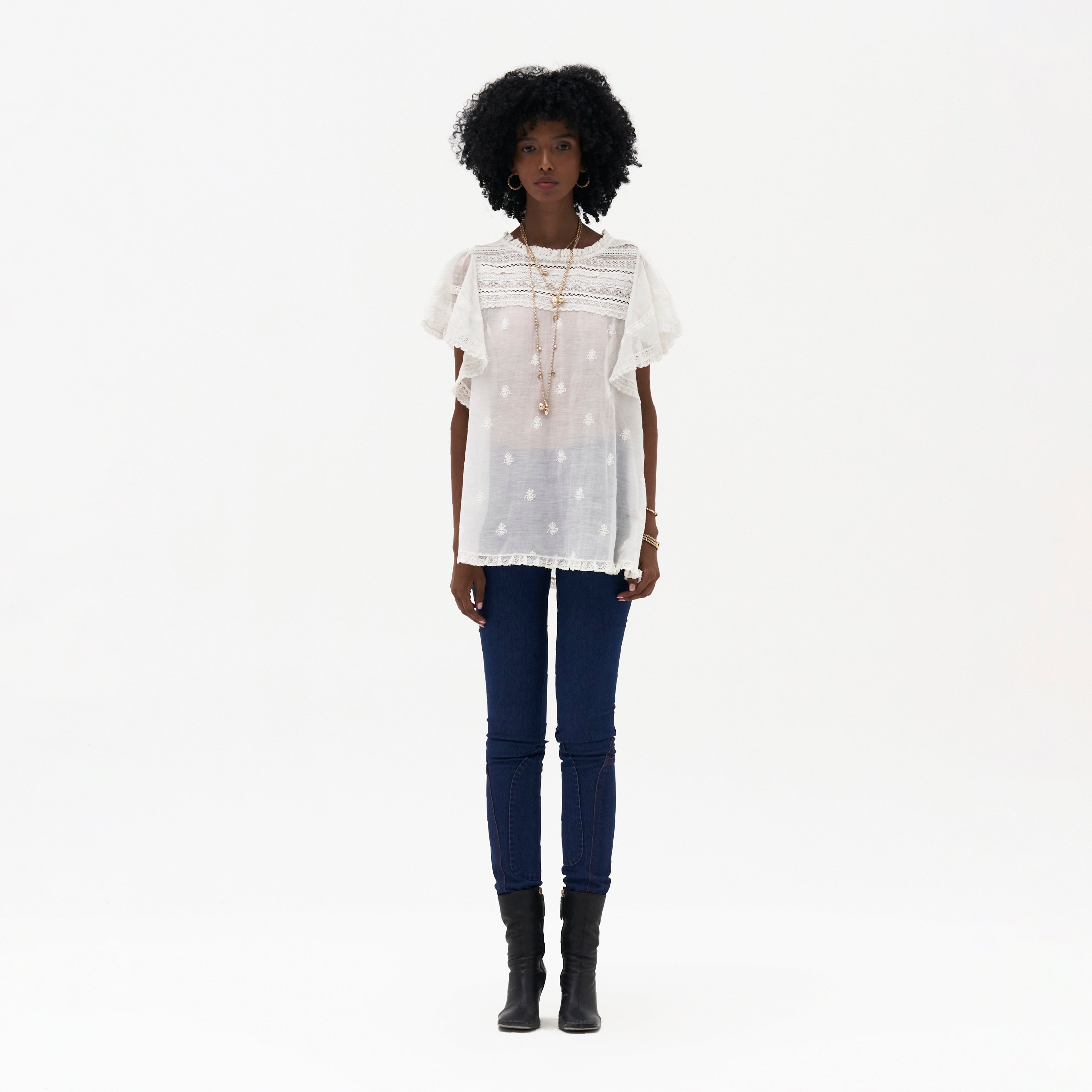 Adrienne Chikankari Top