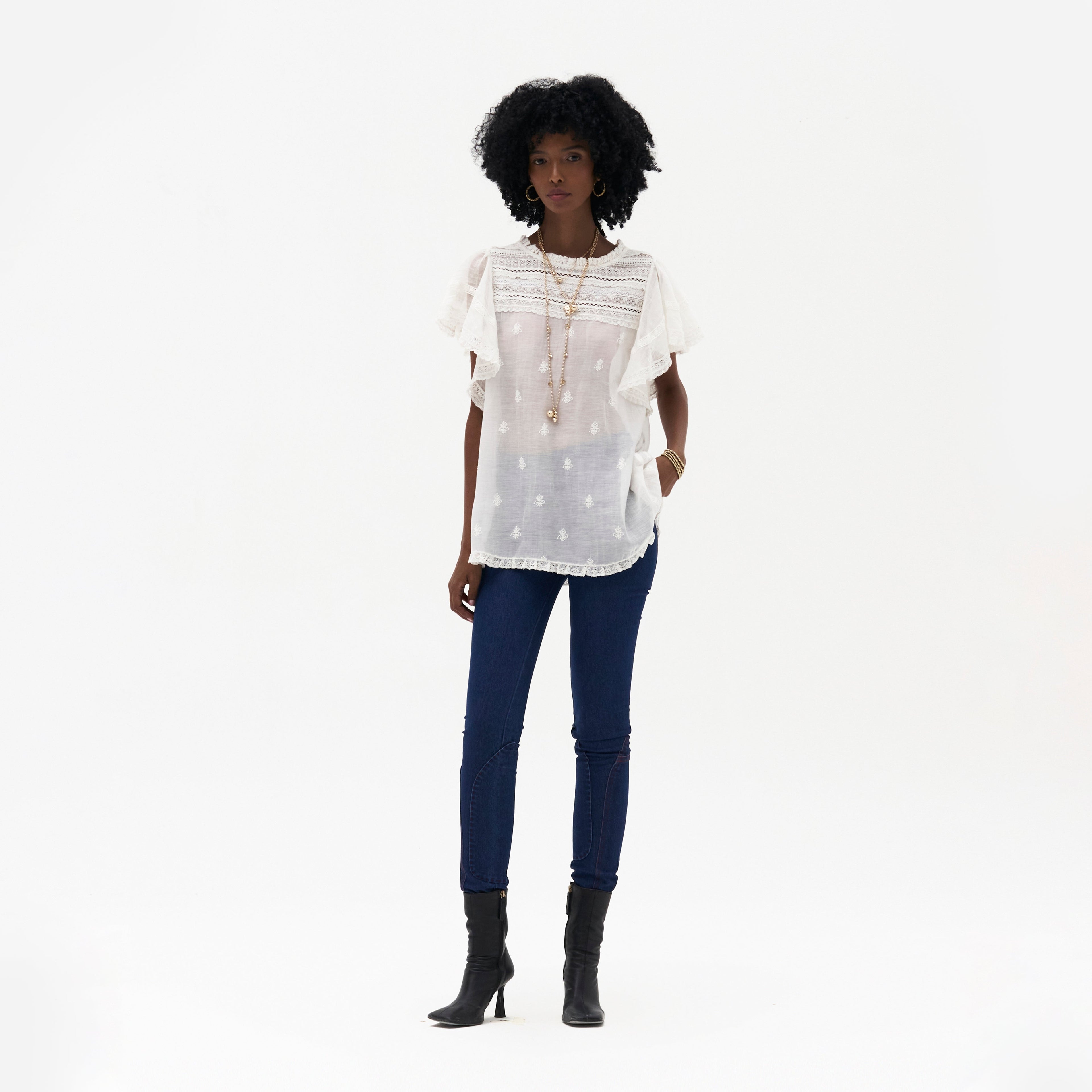 Adrienne Chikankari Top