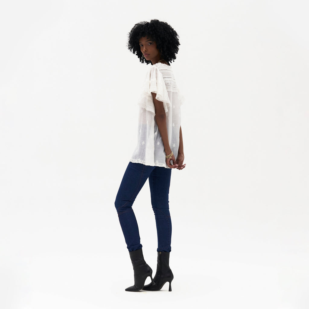 Adrienne Chikankari Top