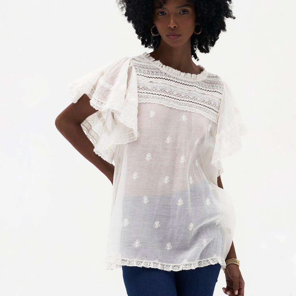 Adrienne Chikankari Top