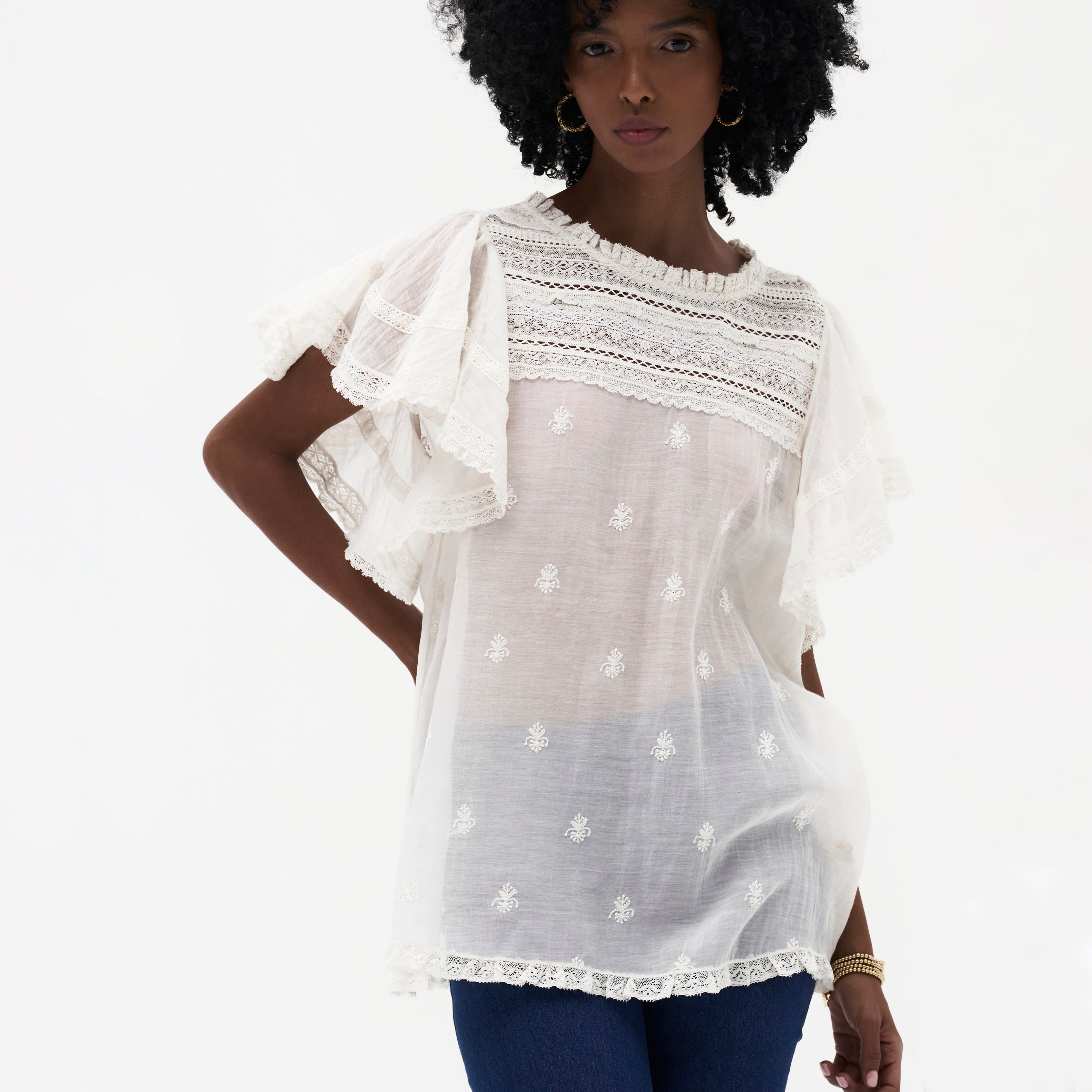 Adrienne Chikankari Top