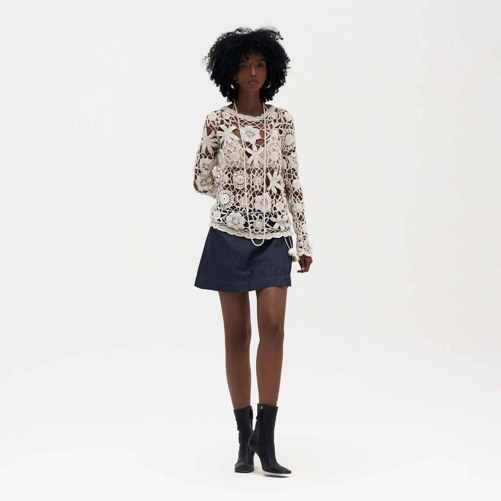 Donna Crochet Top